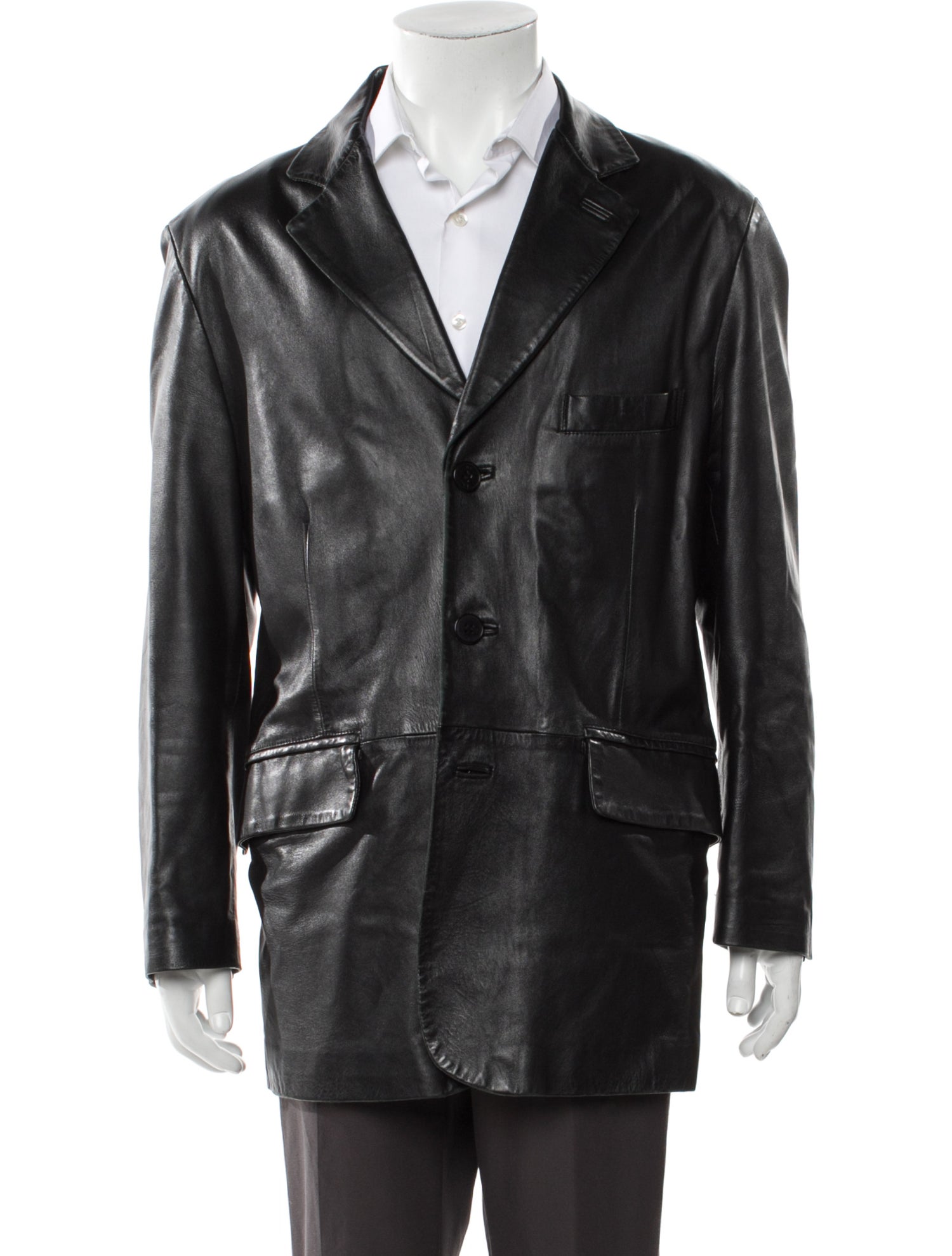 Bally Leather Blazer