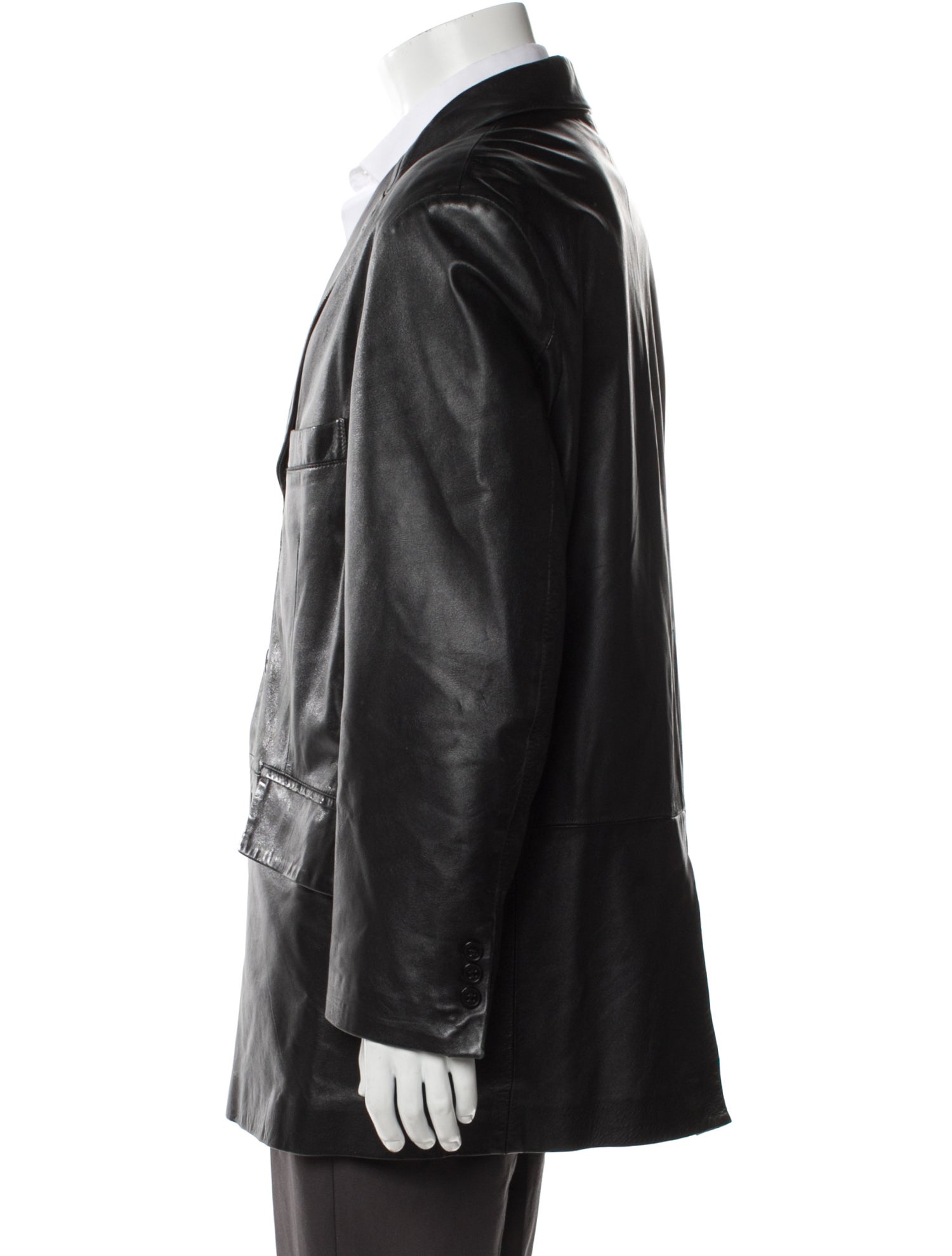 Bally Leather Blazer