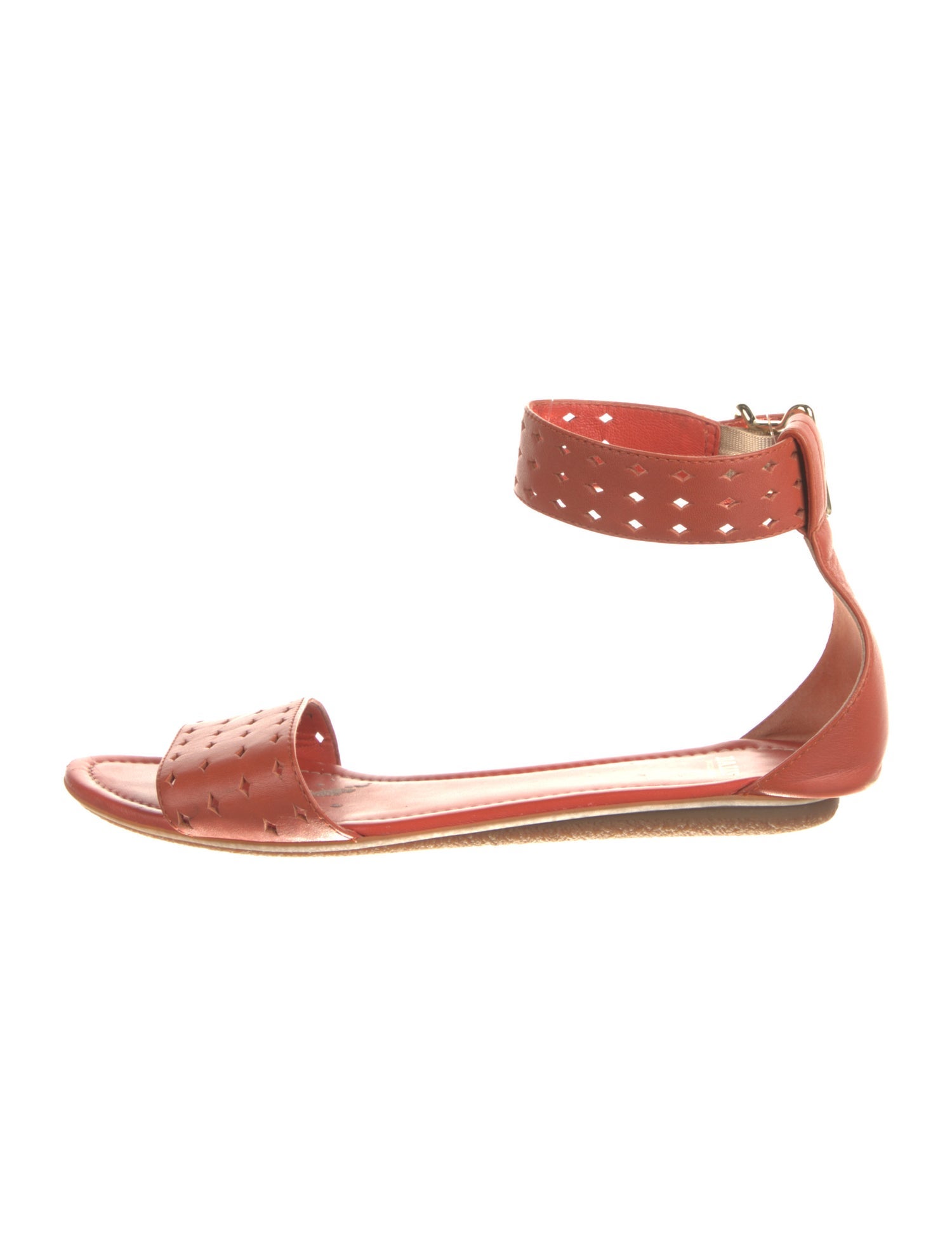 Bally Leather Lasercut Accents Sandals