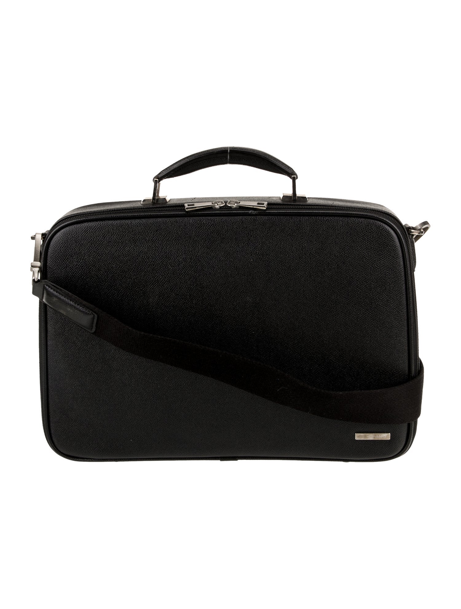 Bally Saffiano Leather Briefcase