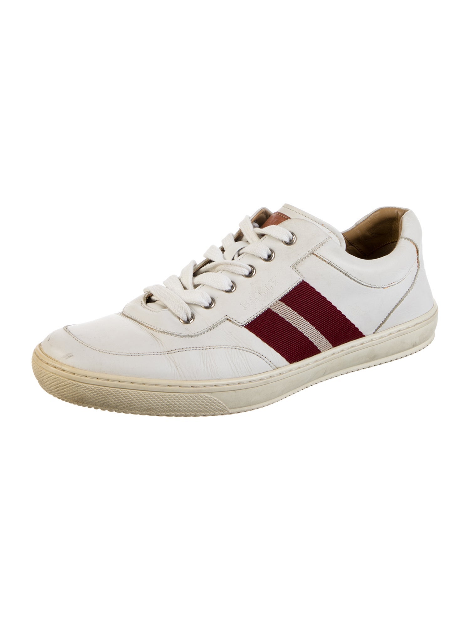 Bally Leather Printed Sneakers