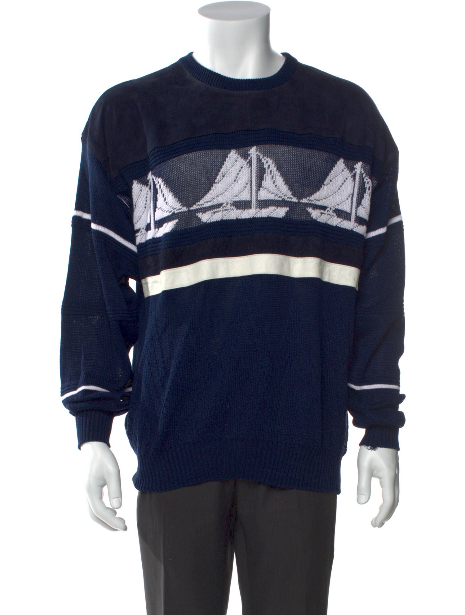 Bally Graphic Print Crew Neck Pullover