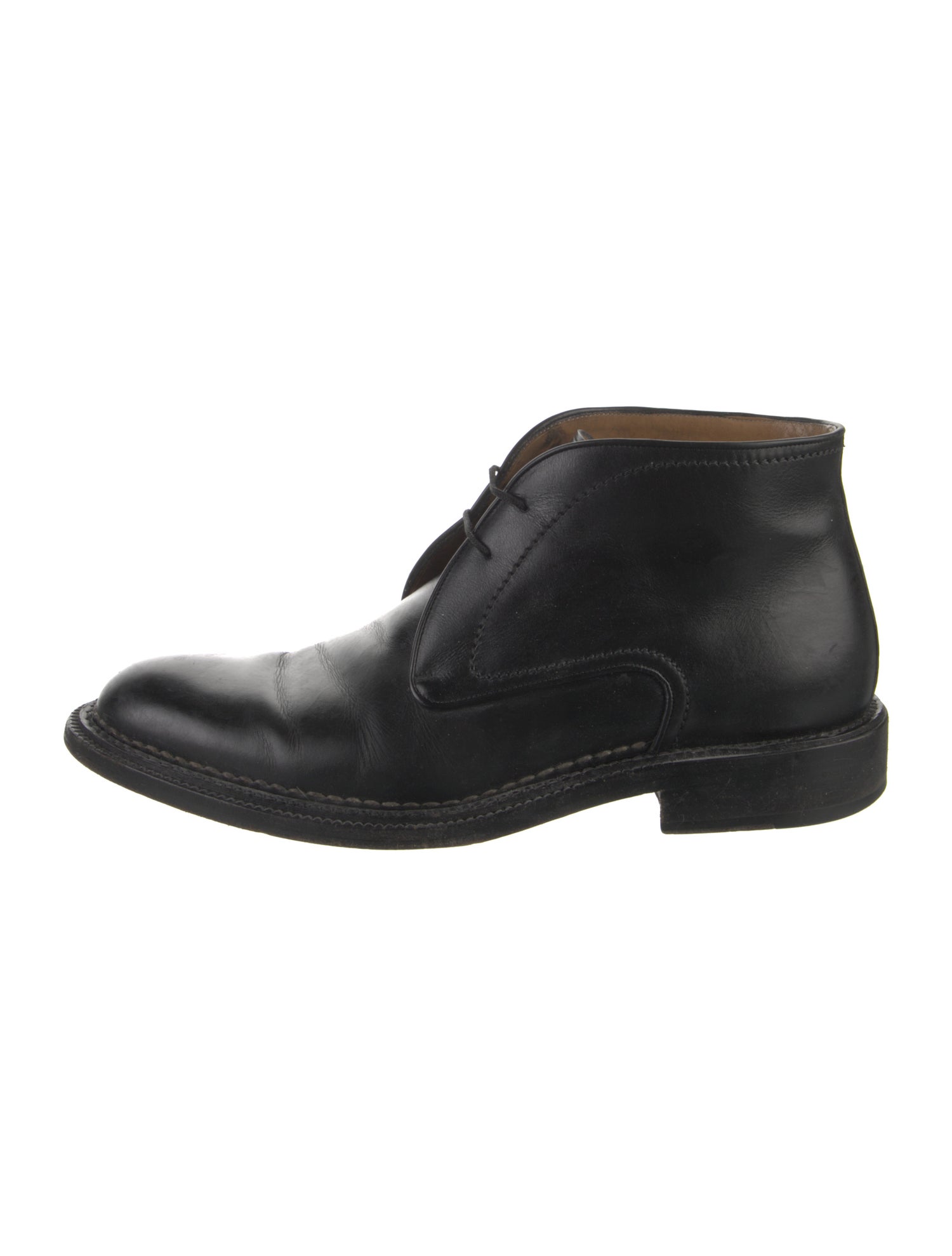 Bally Leather Lace-Up Boots