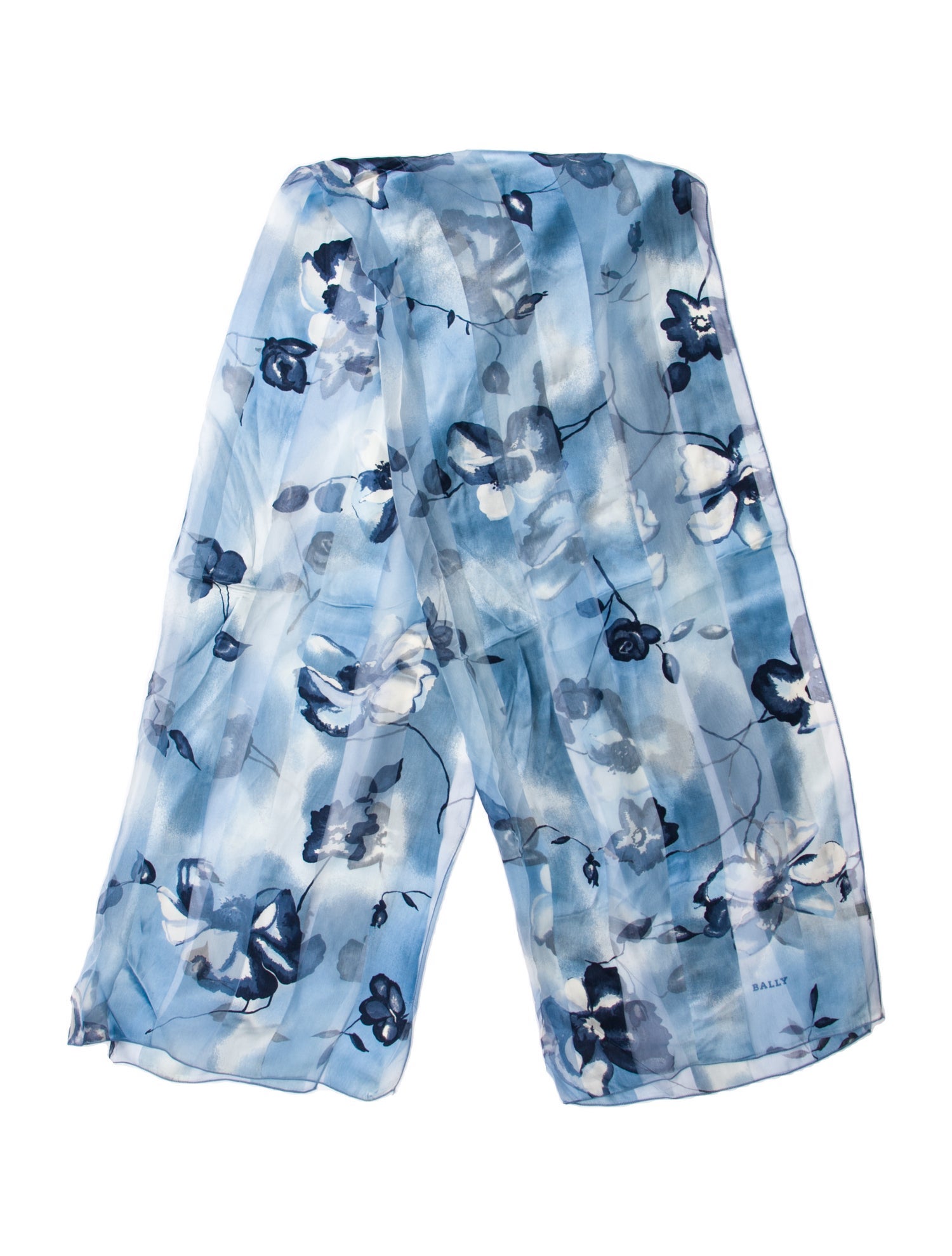 Bally Silk Floral Print Scarf