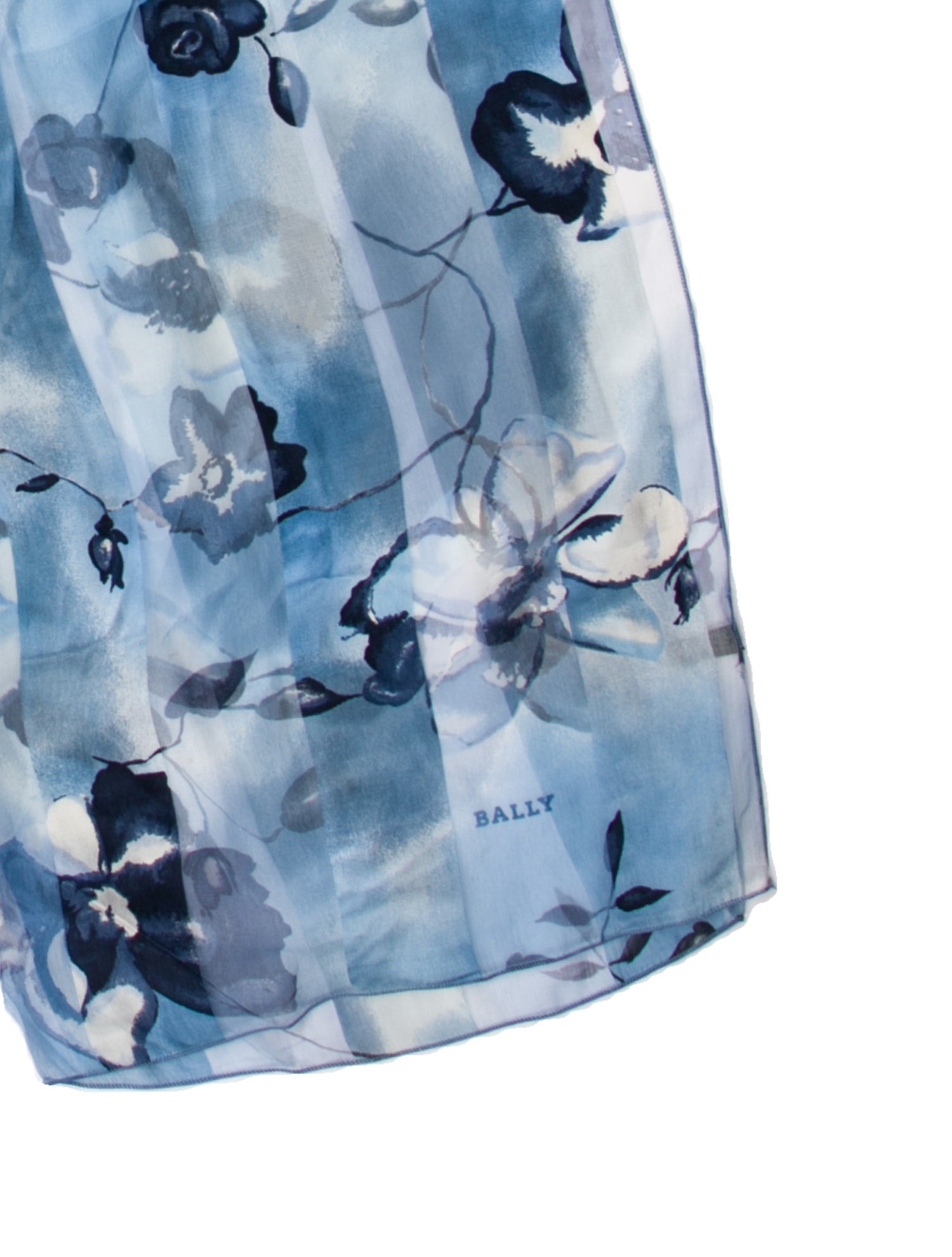 Bally Silk Floral Print Scarf