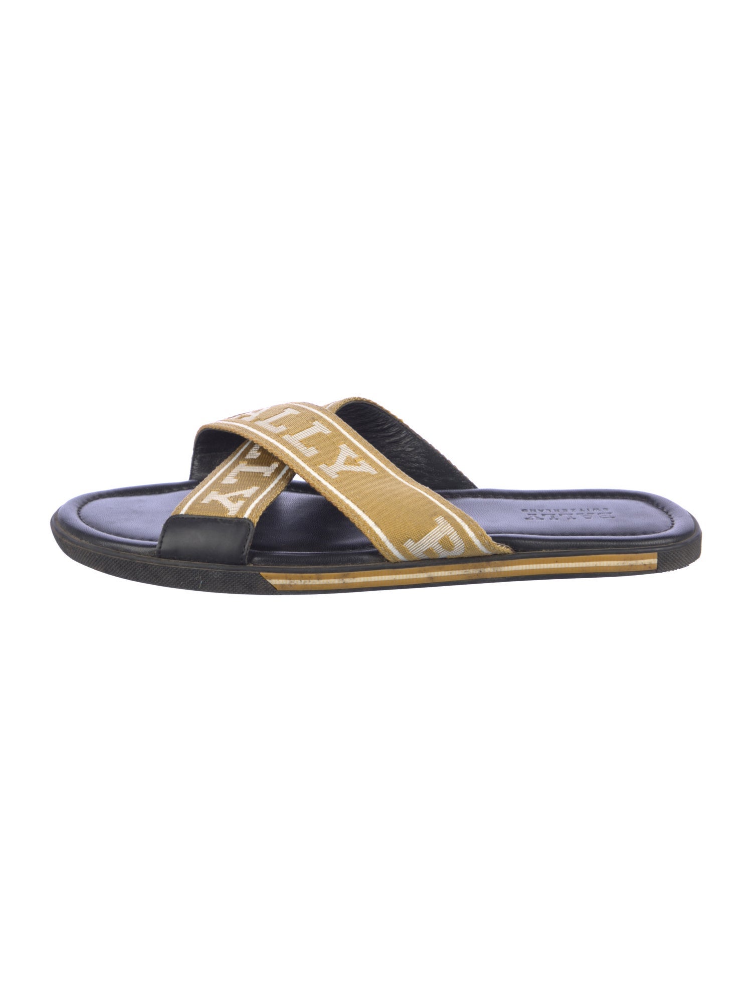 Bally Leather Printed Slides