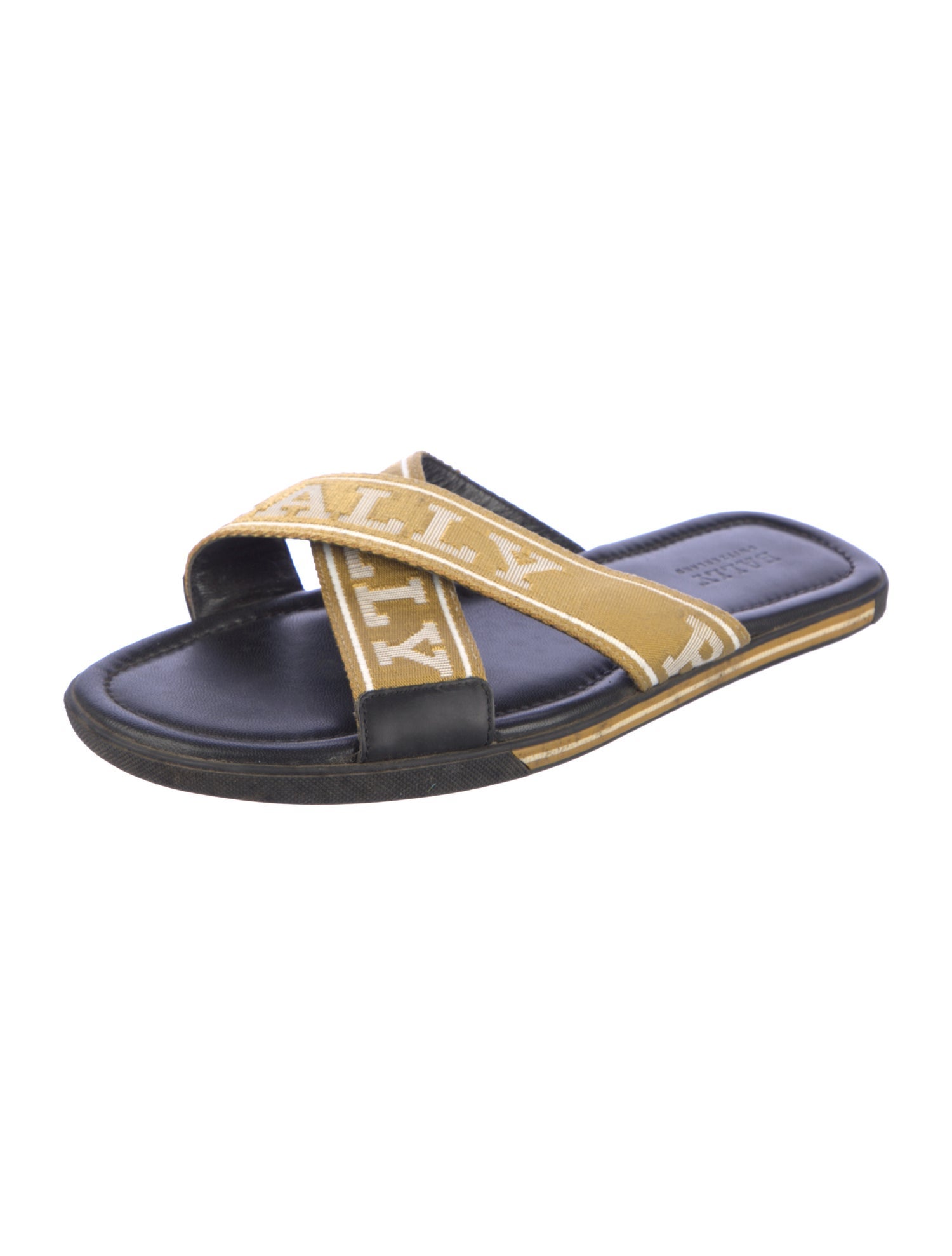 Bally Leather Printed Slides