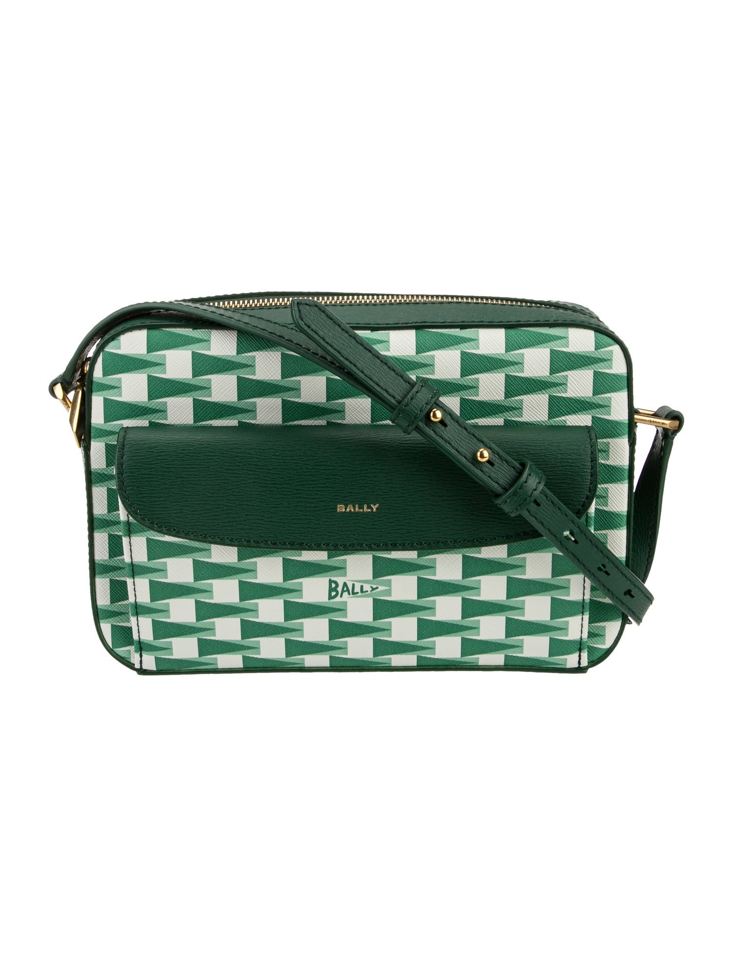 Bally Saffiano Leather Crossbody Bag