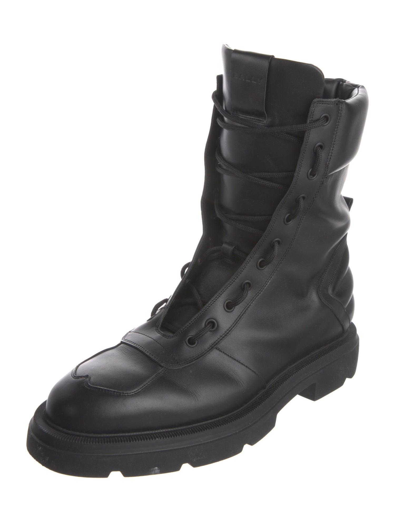 Bally Leather Combat Boots