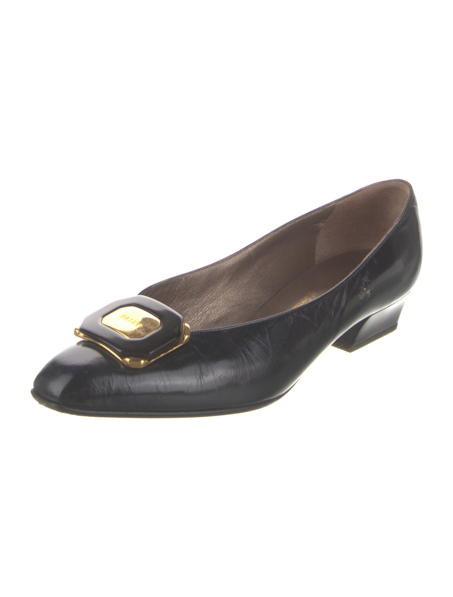 Bally Leather Grosgrain Trim Pumps