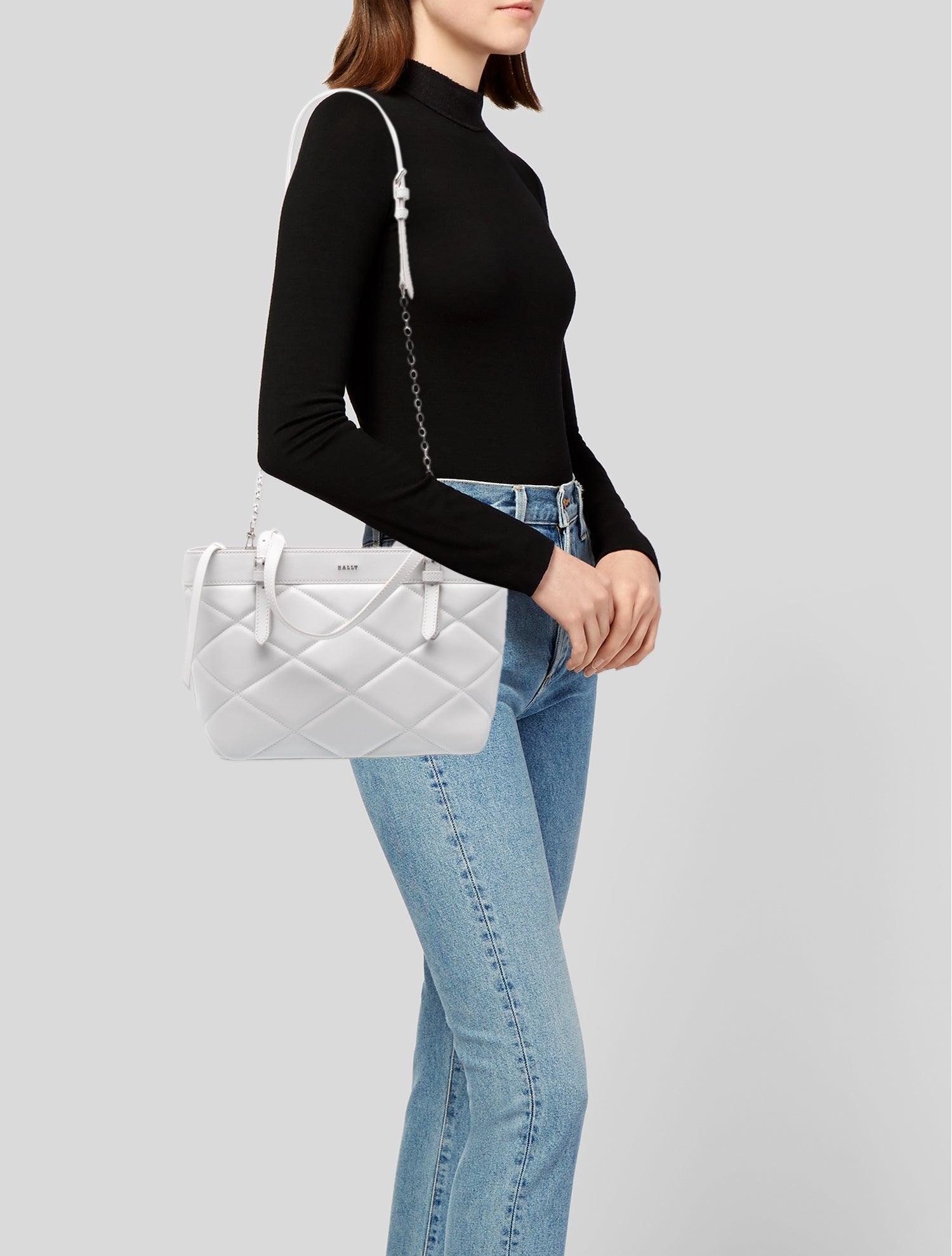 Bally Leather Top Handle Bag