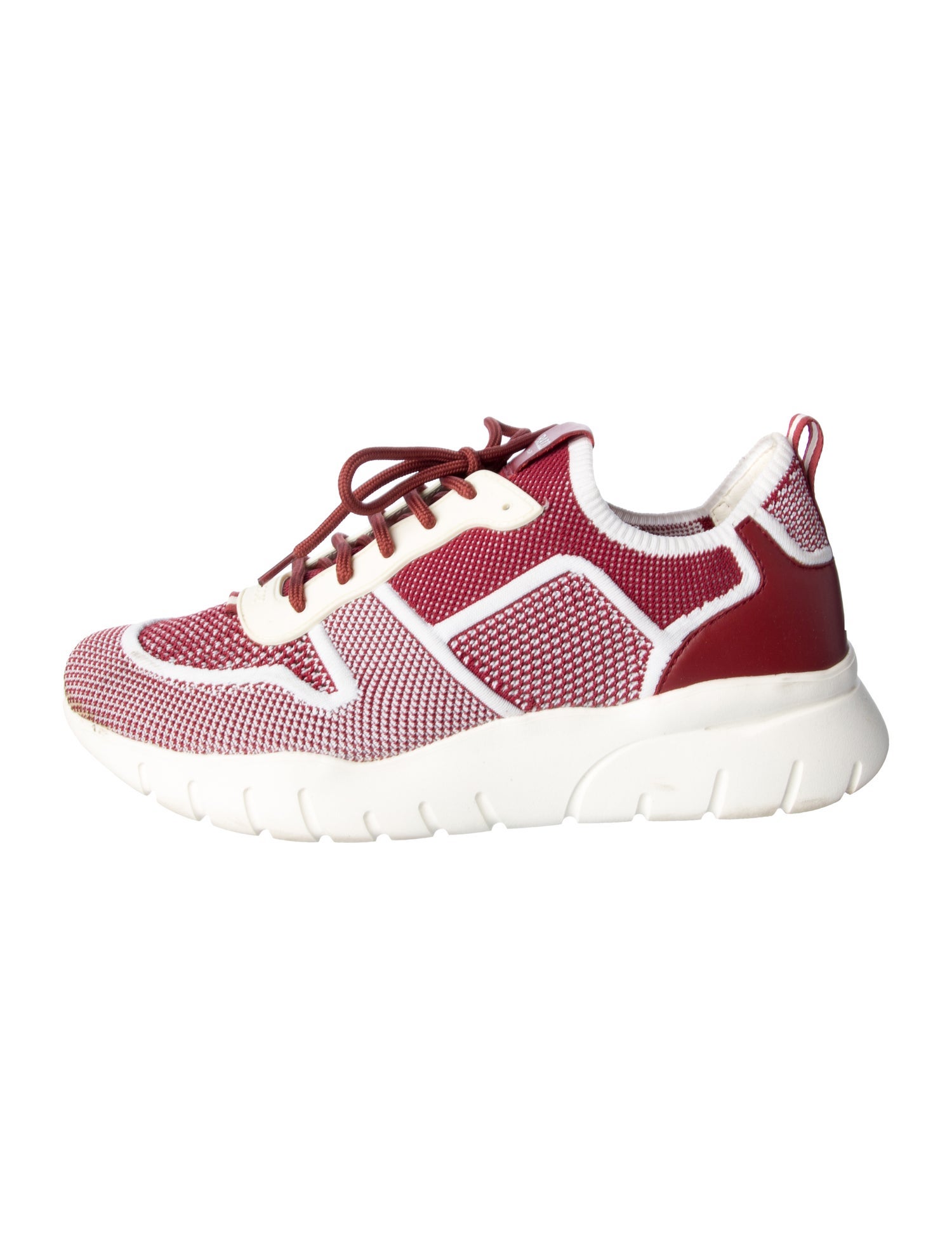Bally Mesh Colorblock Pattern Athletic Sneakers
