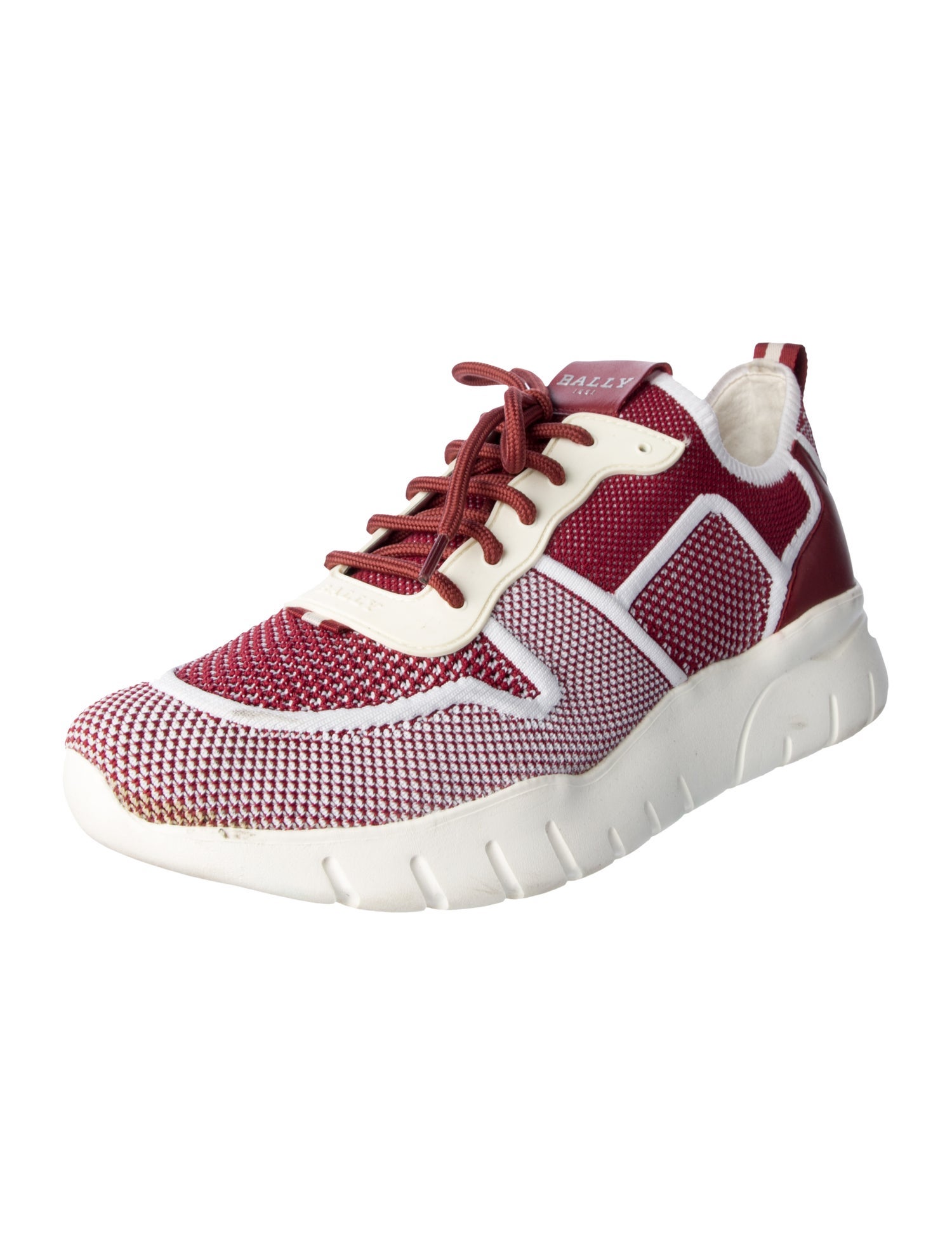 Bally Mesh Colorblock Pattern Athletic Sneakers