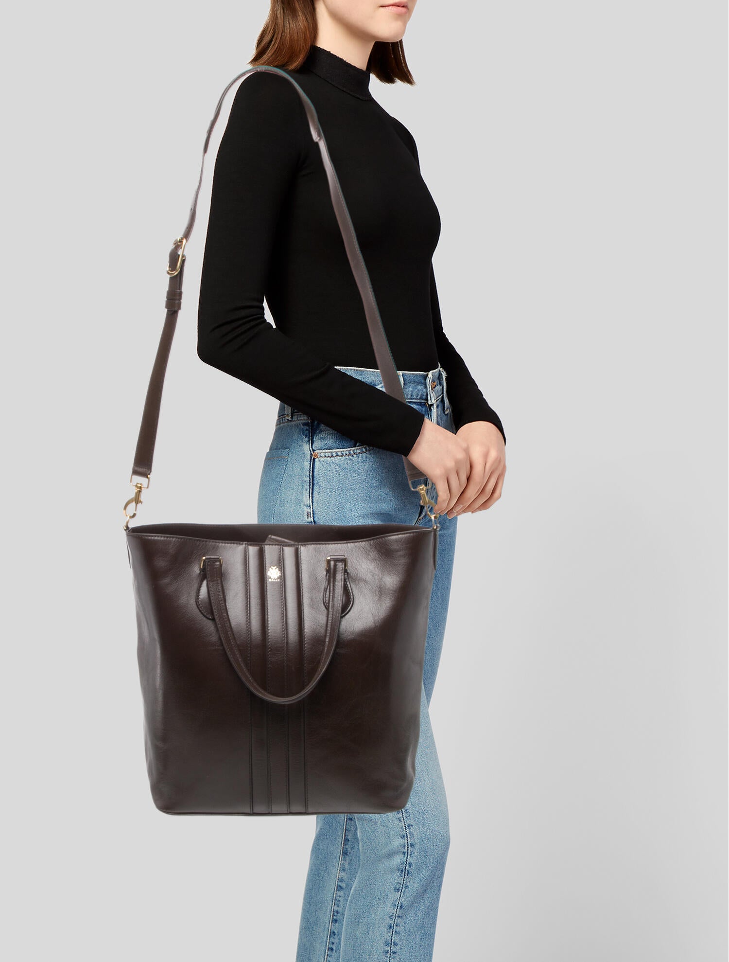 Bally Leather Bucket Bag