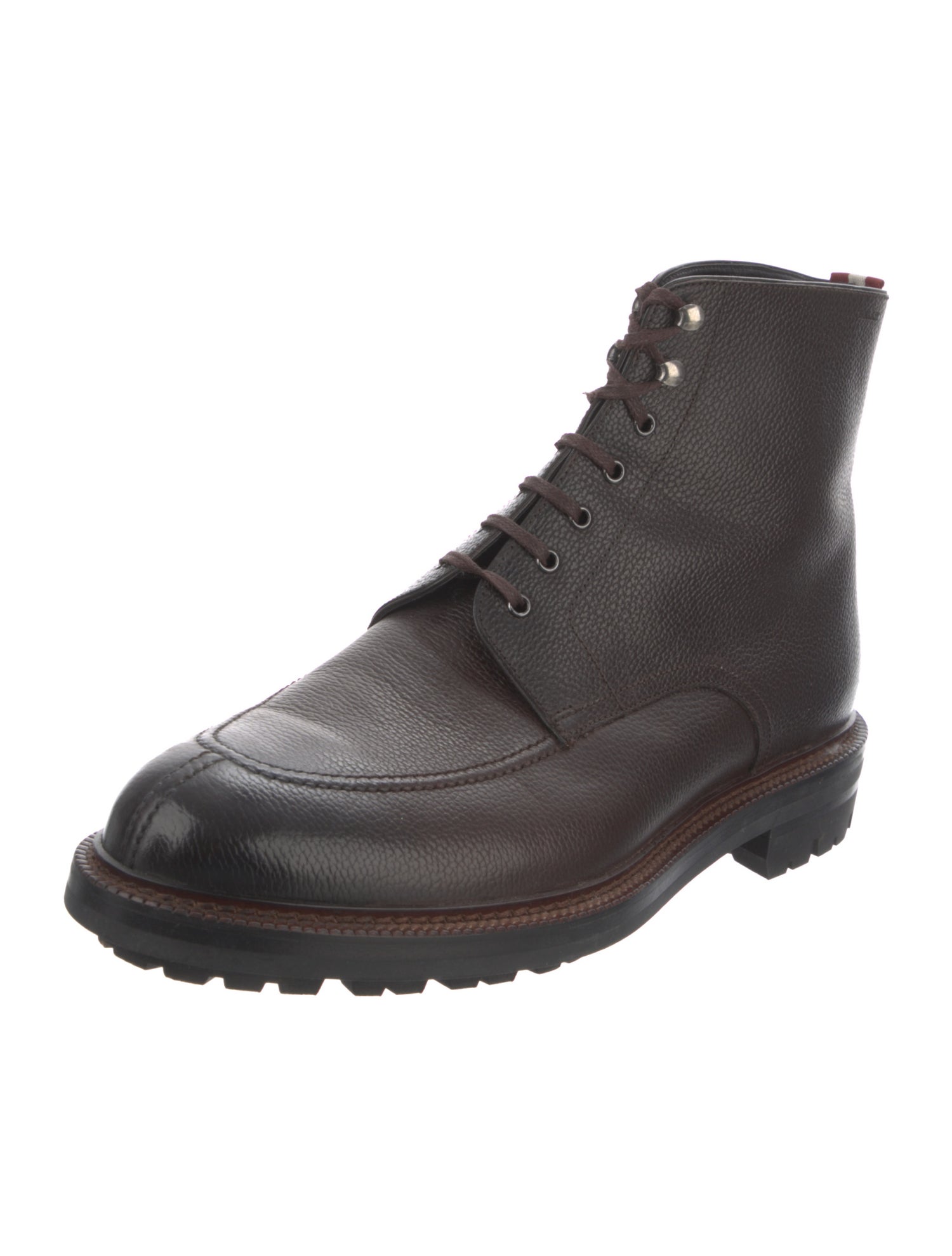Bally Leather Lace-Up Boots