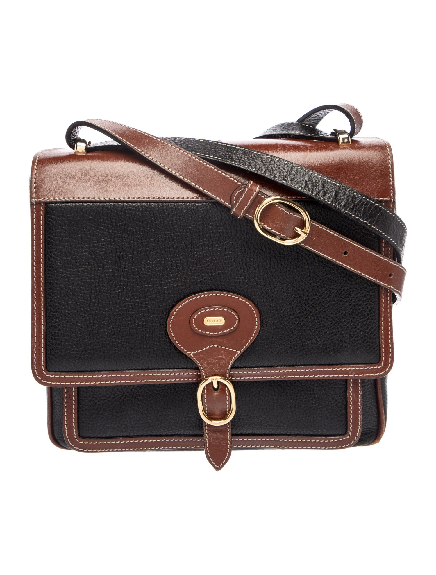 Bally Leather Top Handle Bag