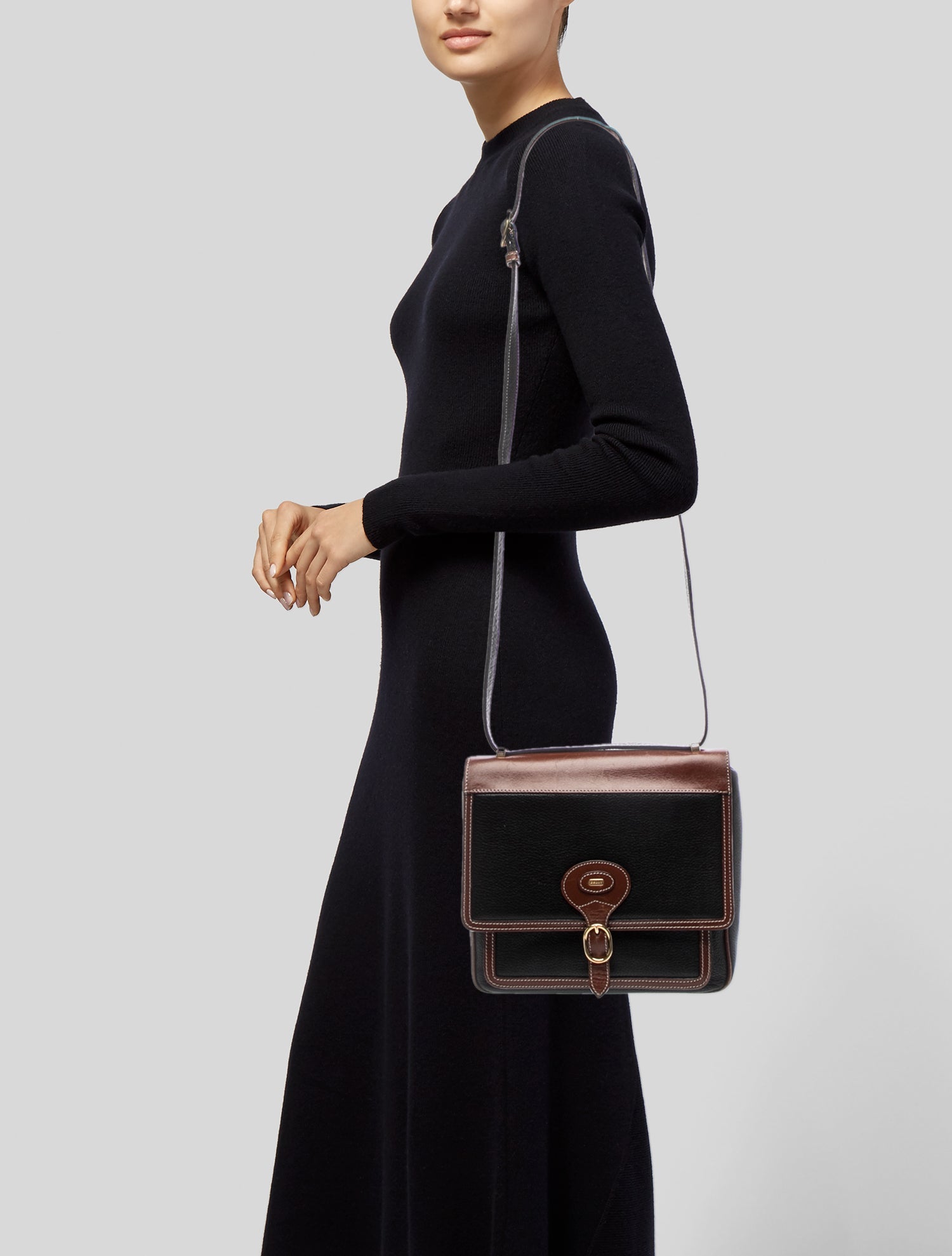 Bally Leather Top Handle Bag