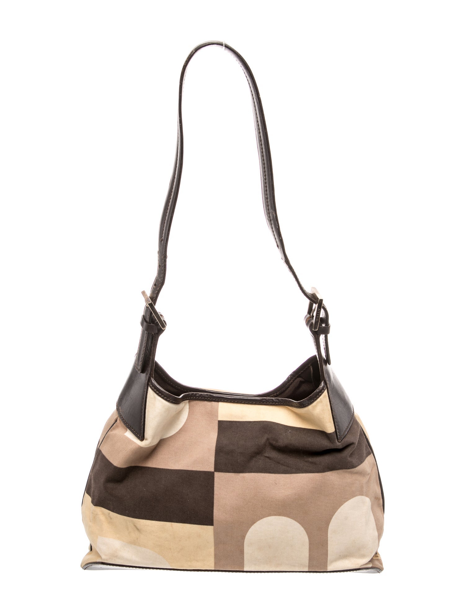 Bally Canvas Shoulder Bag Vintage