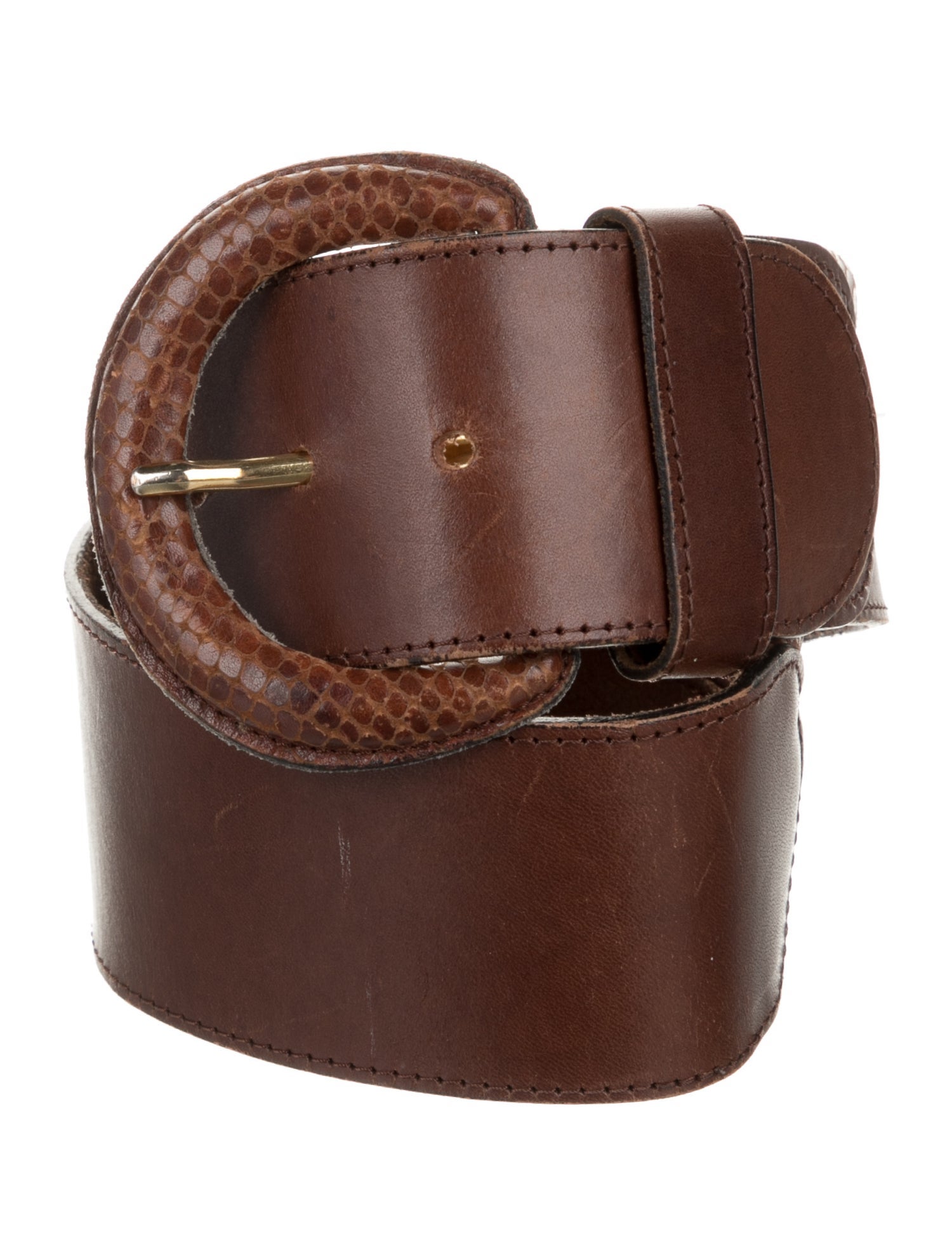 Bally Wide Leather Waist Belt