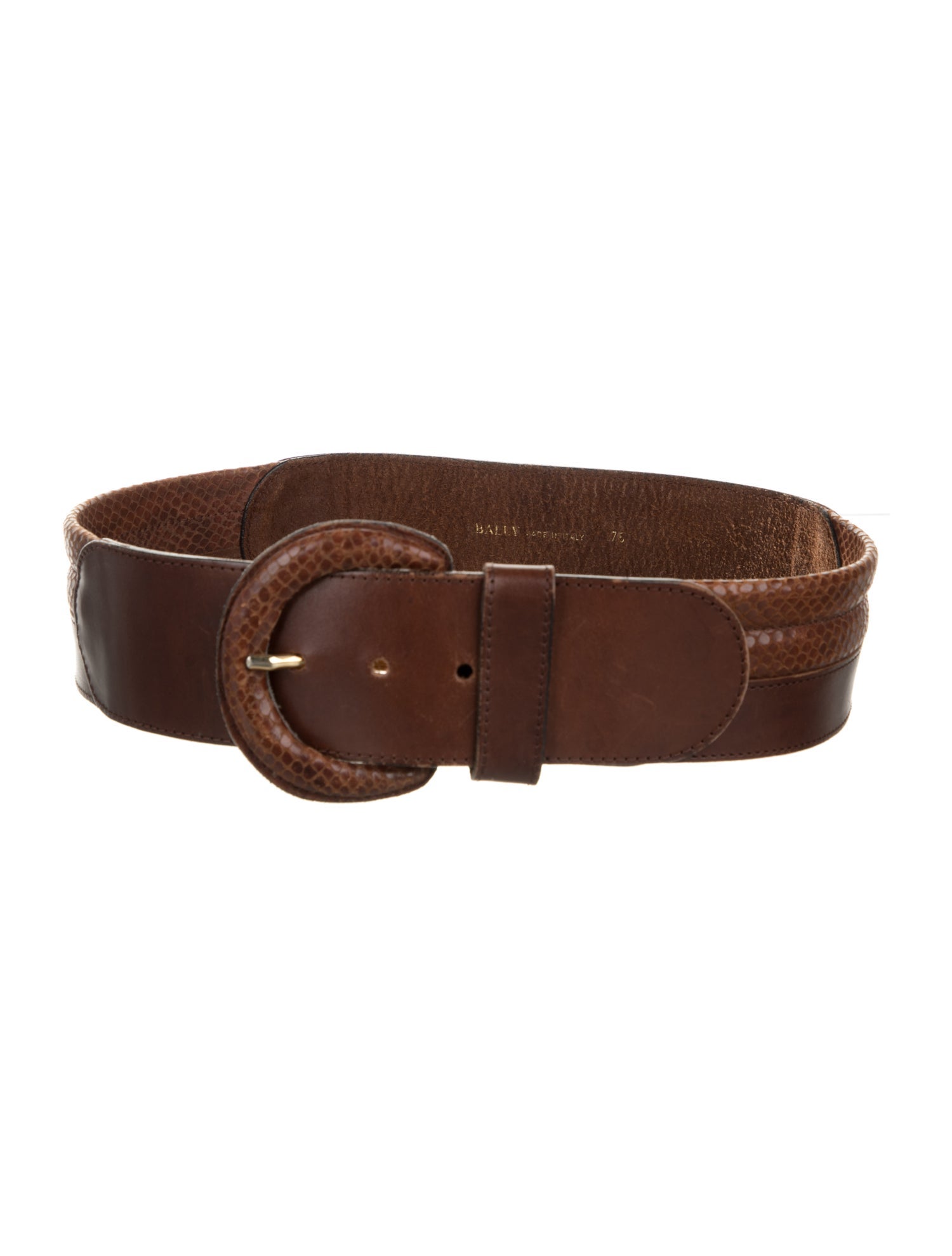 Bally Wide Leather Waist Belt