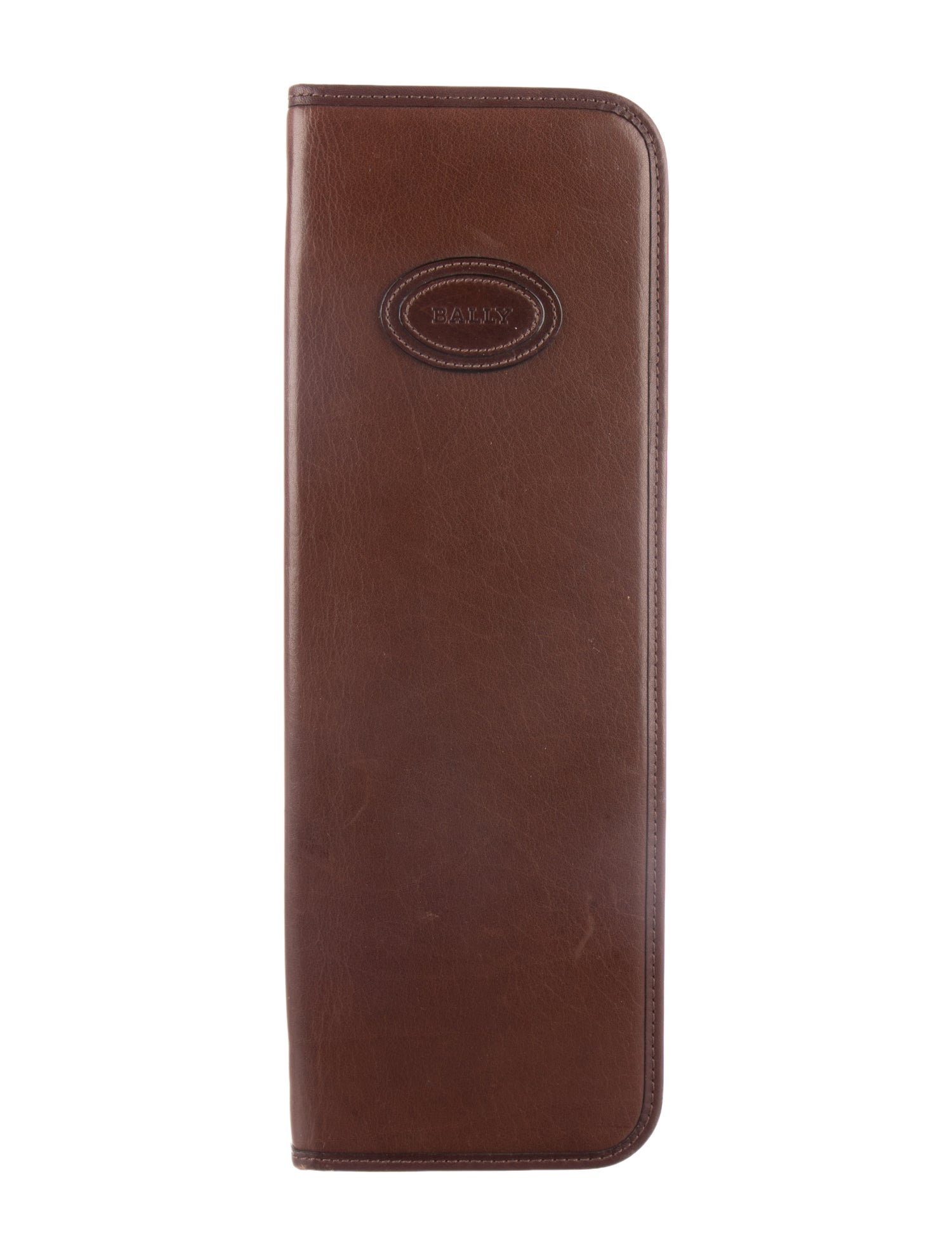 Bally Brown Leather Wallet/ Tie case