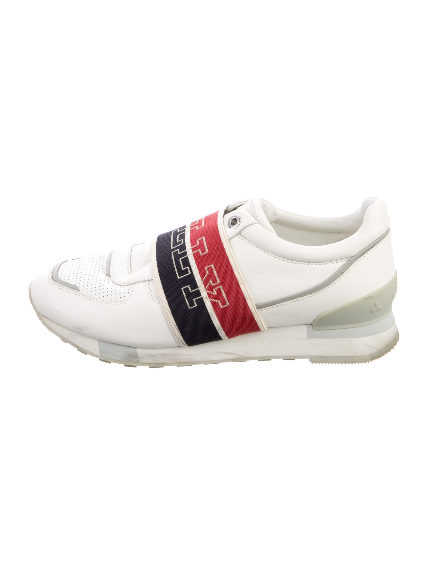 Bally Leather Graphic Print Sneakers