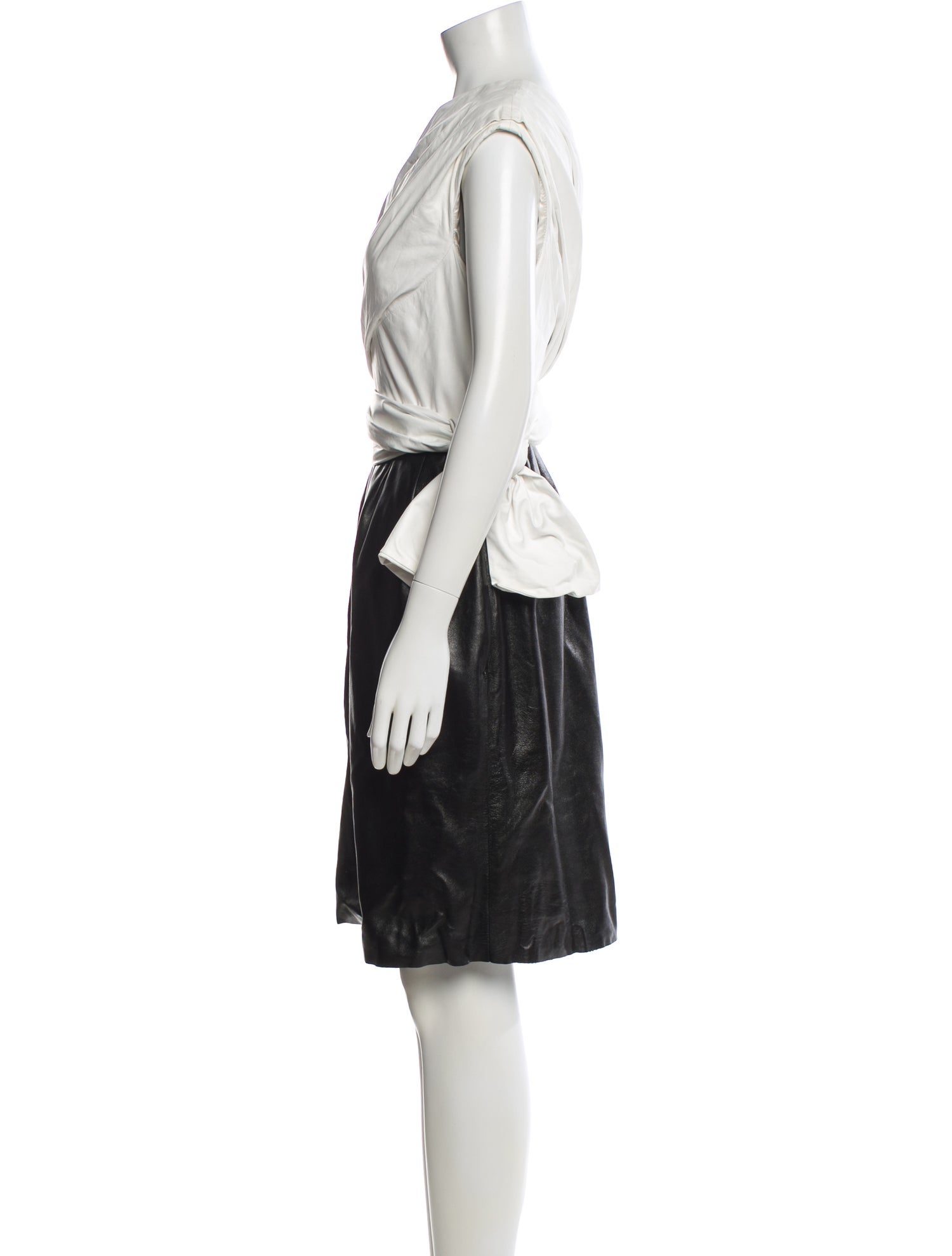 Bally Lambskin Knee-Length Dress