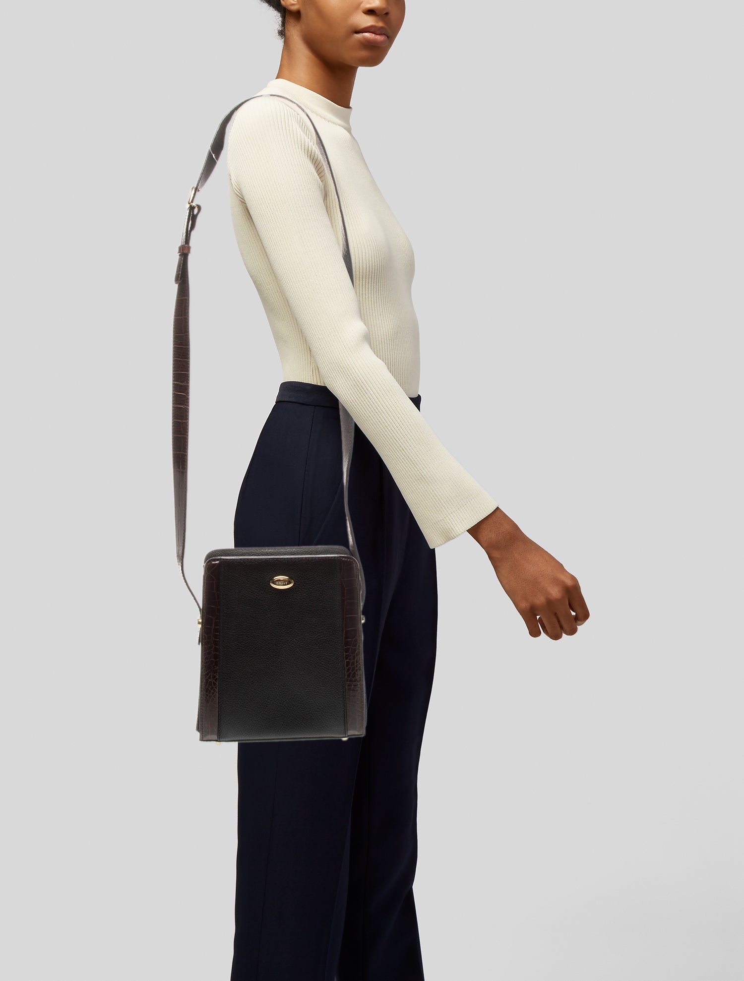 Bally Leather Messenger Bag