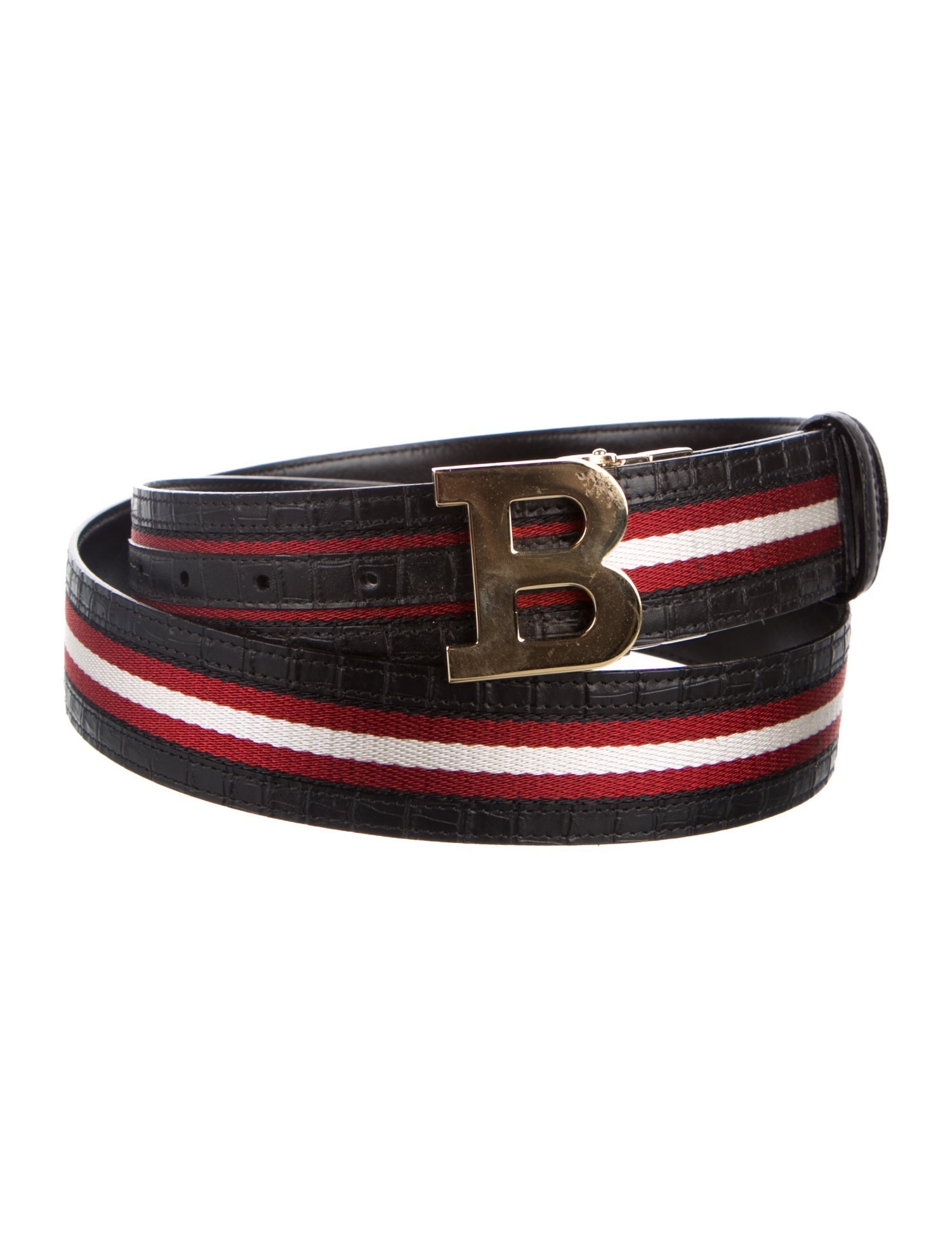 Bally Leather Grosgrain Trim Belt Kit