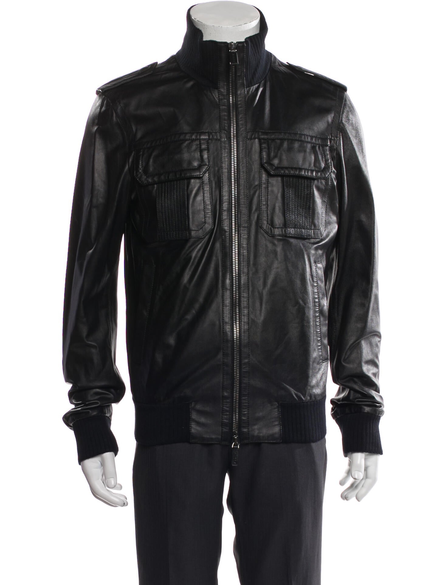 Bally Lambskin Moto Jacket