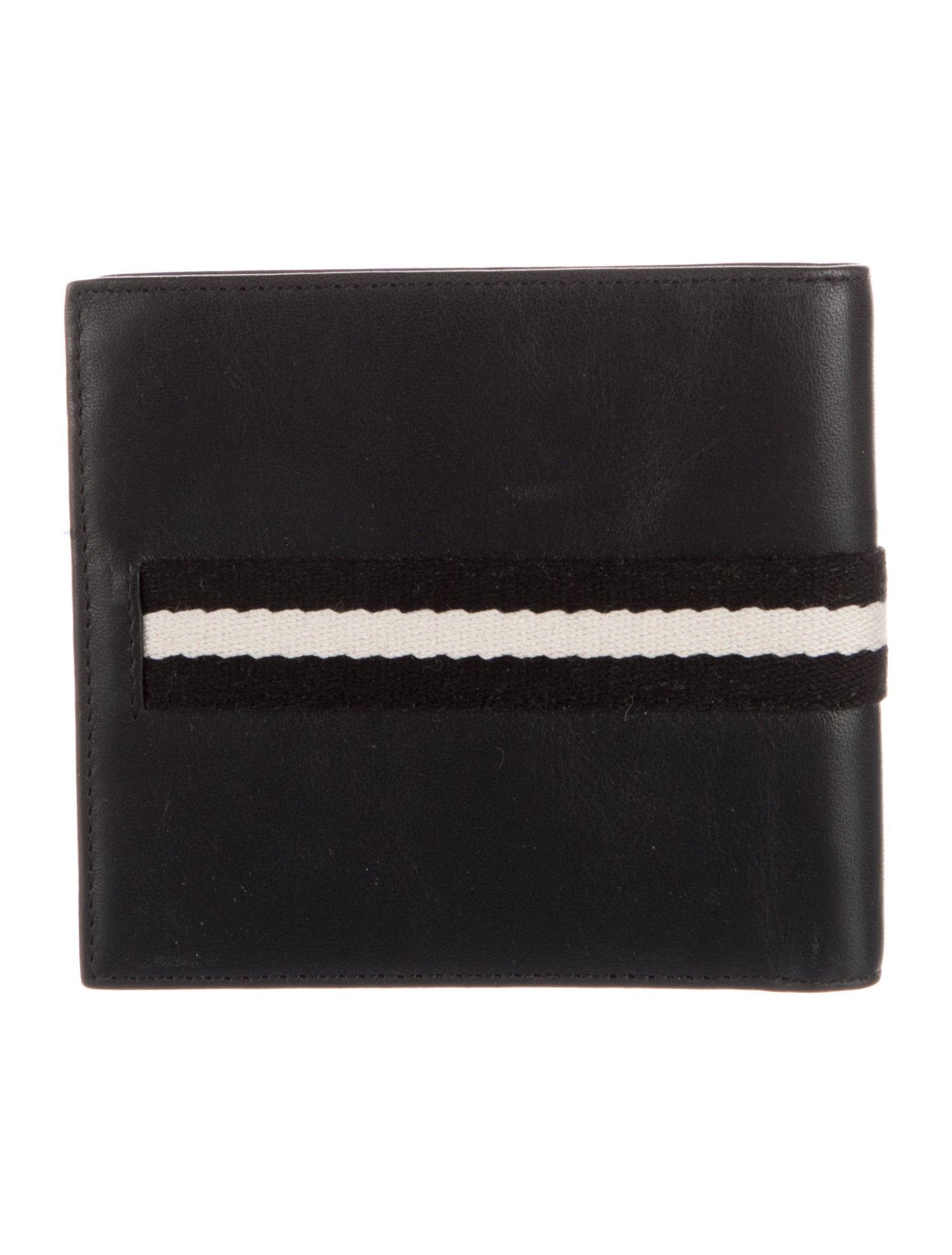 Bally Leather Colorblock Pattern Wallet