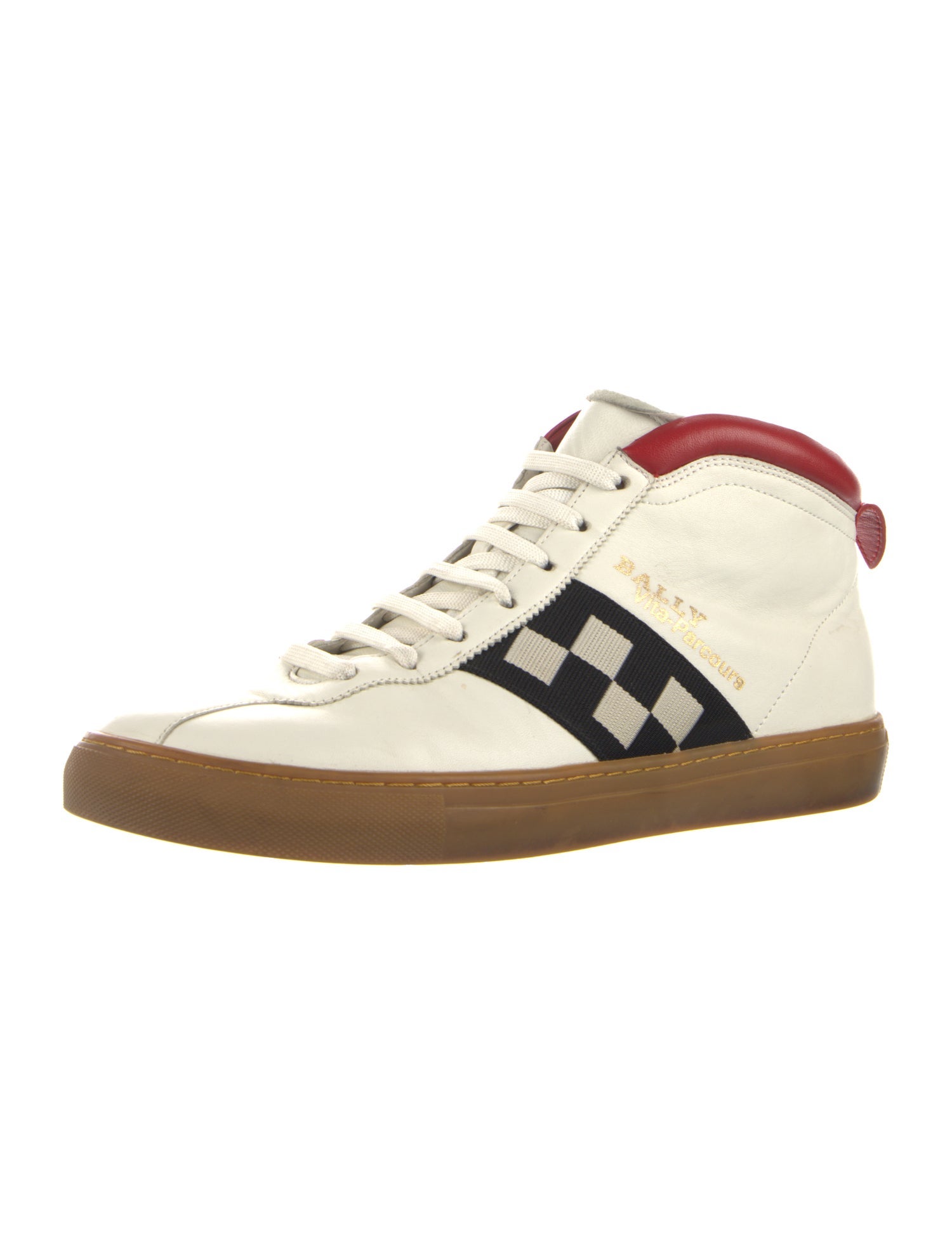 Bally Leather Printed Sneakers