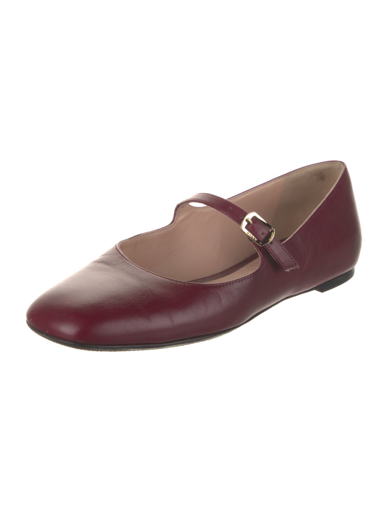 Bally Leather Mary Jane Flats