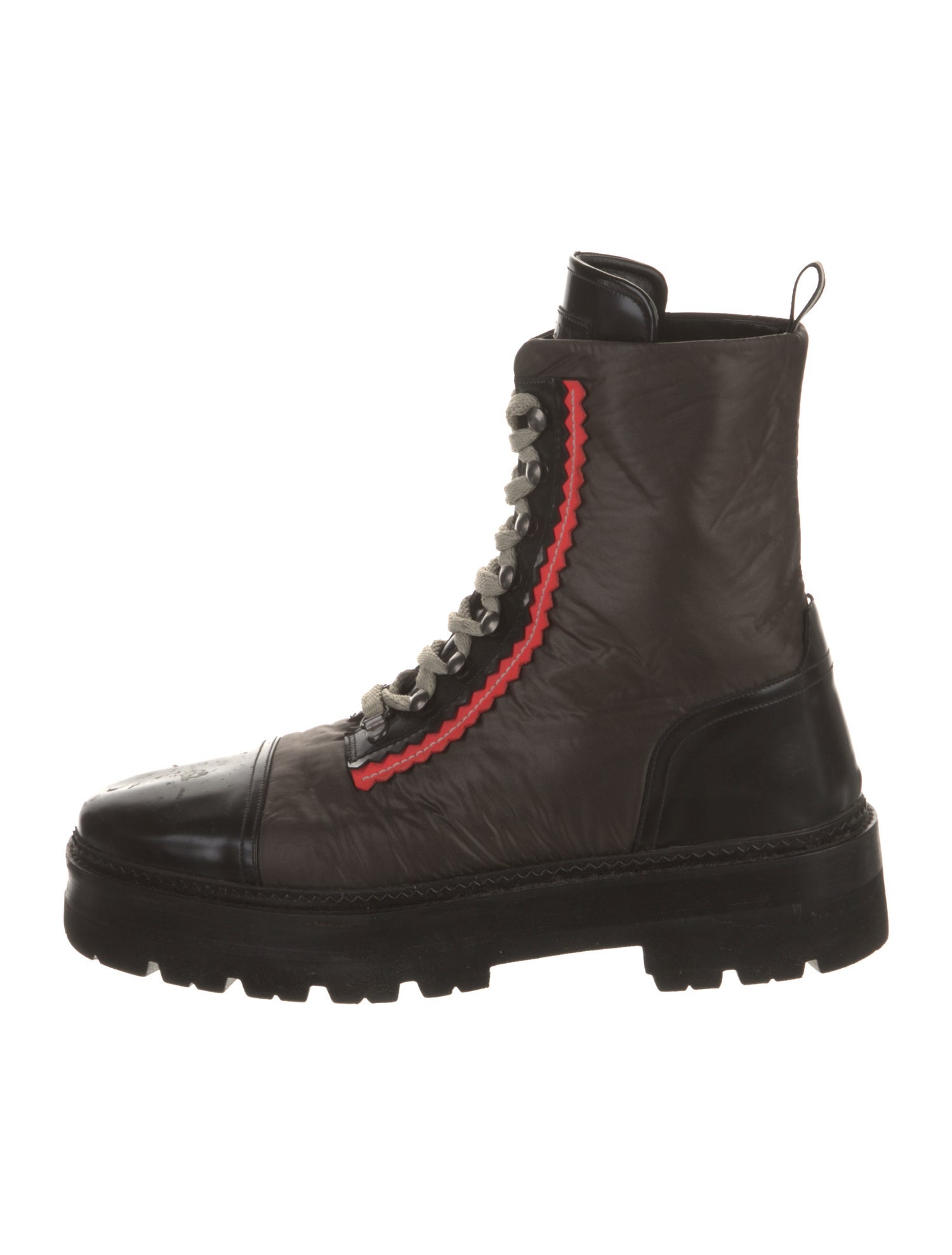 Bally Nylon Combat Boots