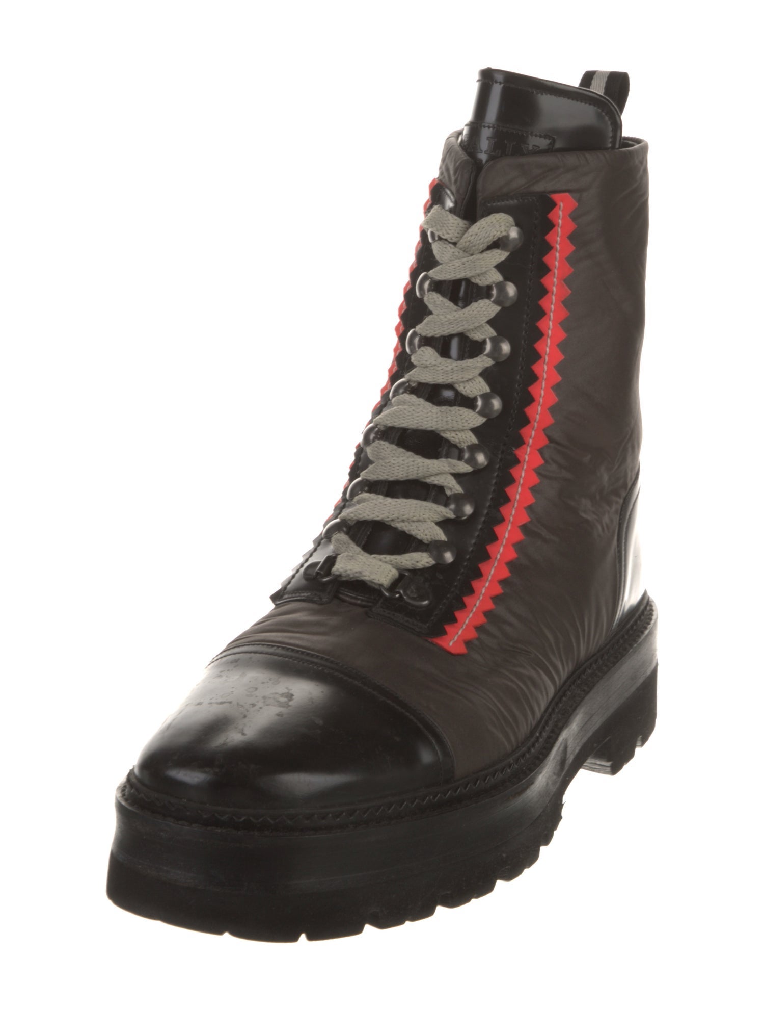 Bally Nylon Combat Boots
