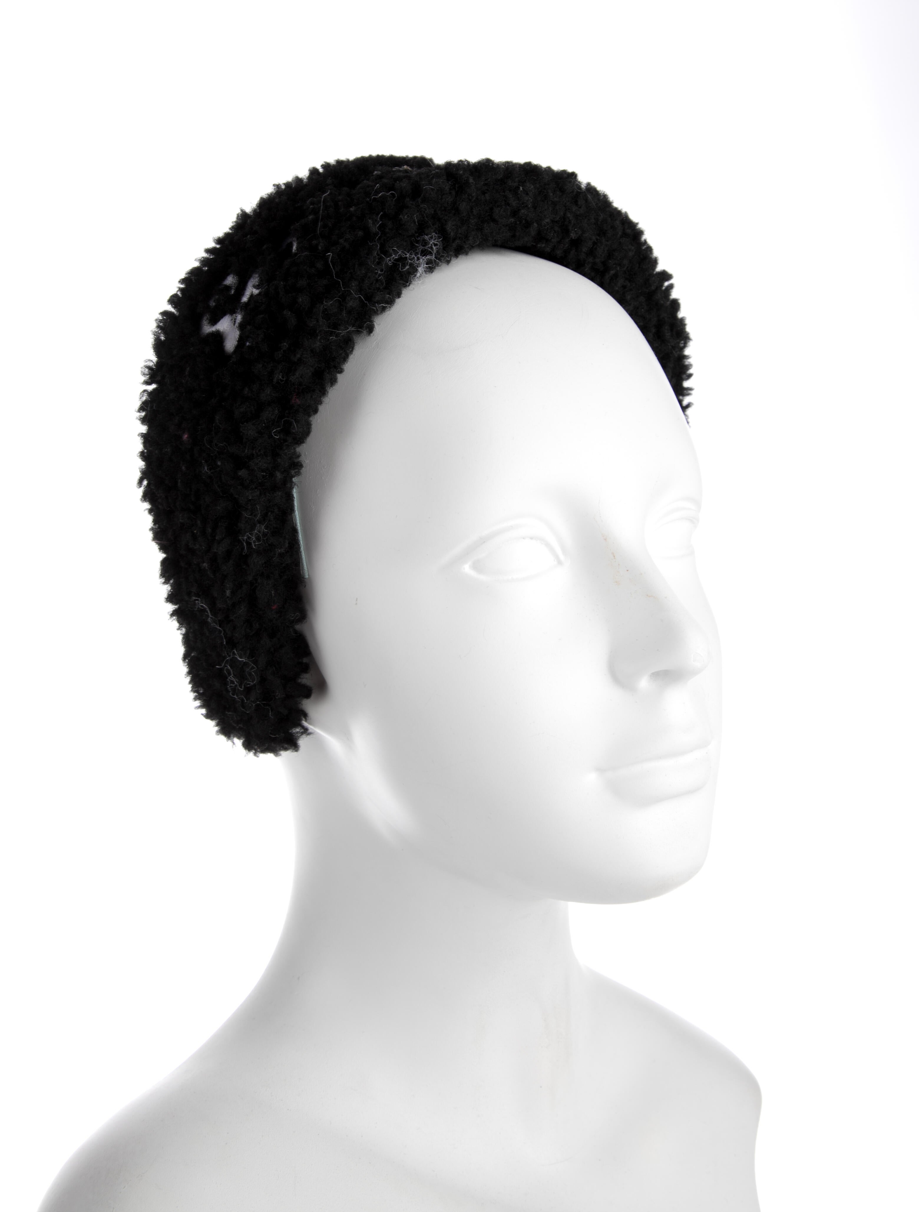 Bally Embroidered Shearling Headband
