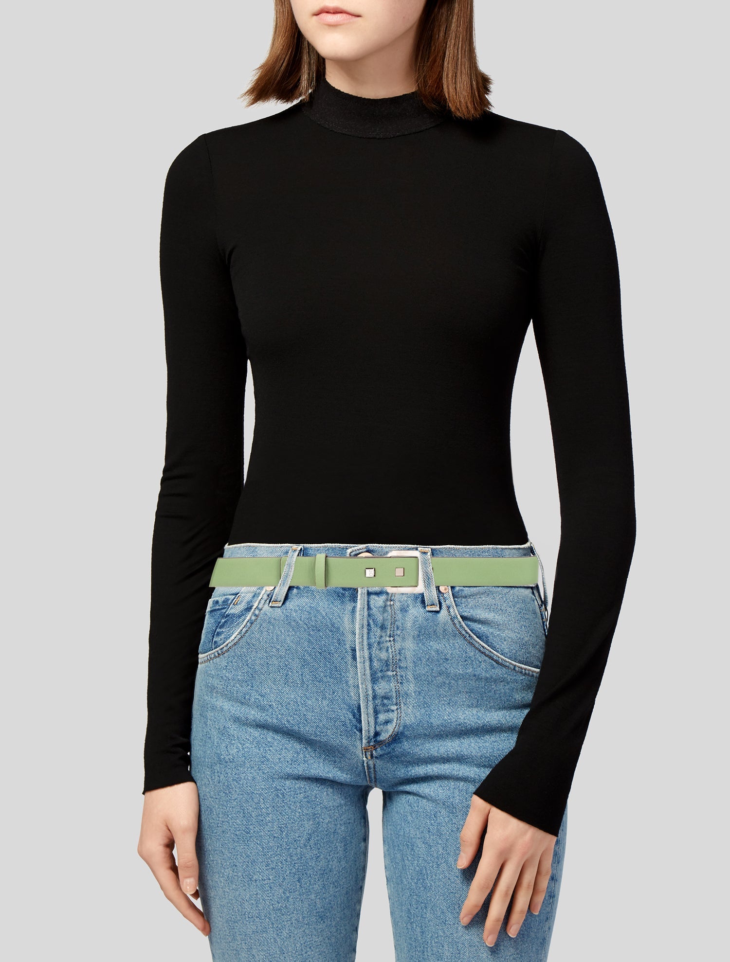 Bally Leather Cutout Accent Belt