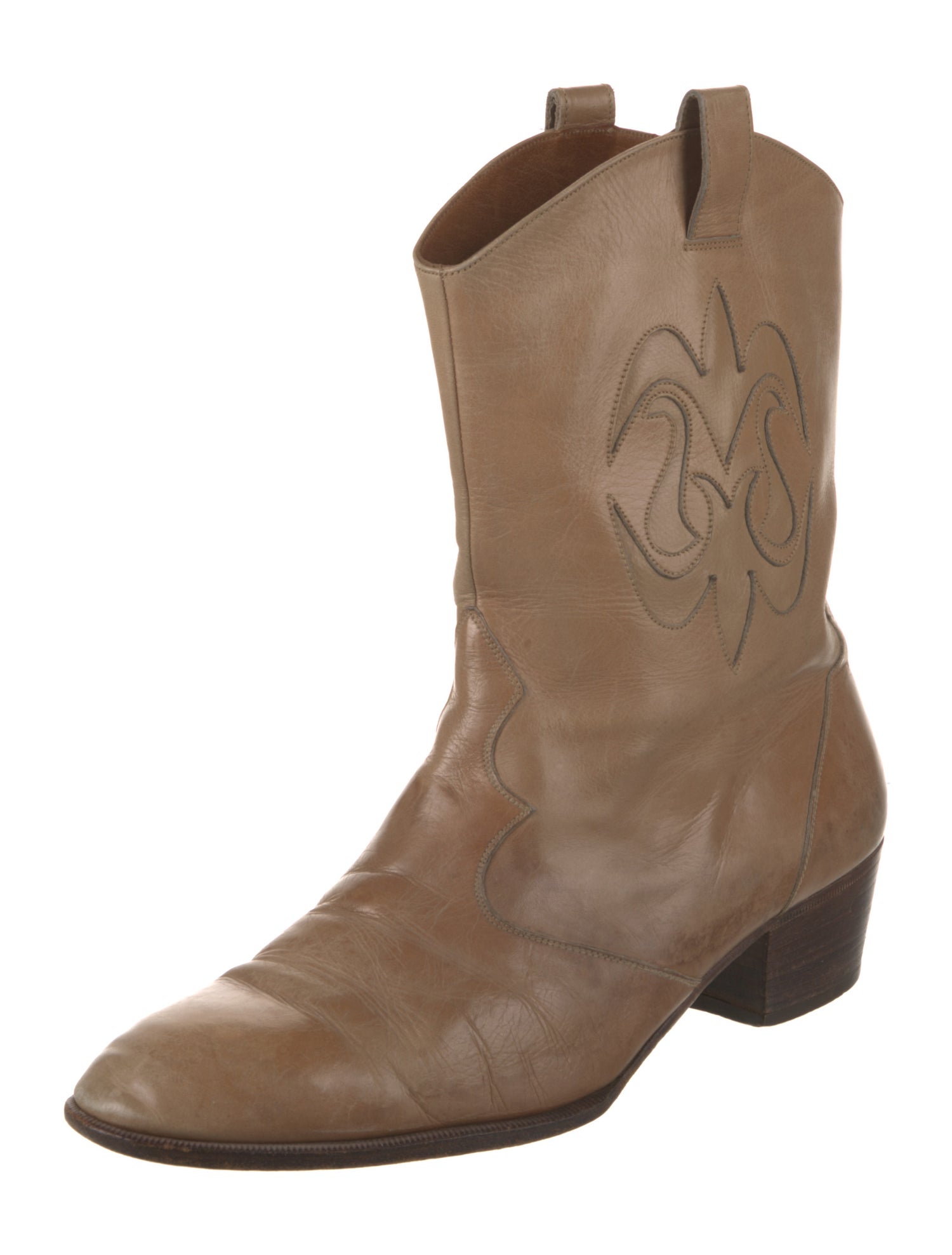 Bally Leather Western Boots
