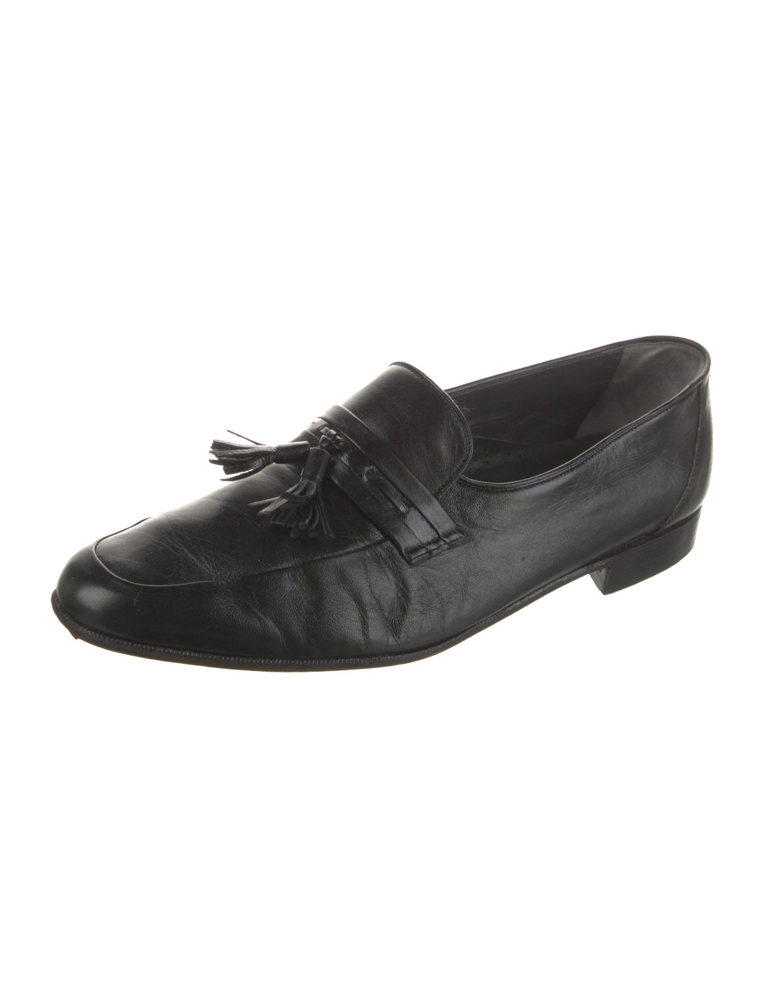 Bally Leather Tassel Accents Monk Straps
