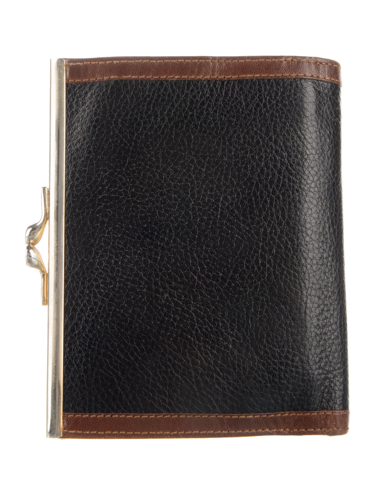 Bally Leather Colorblock Pattern Wallet