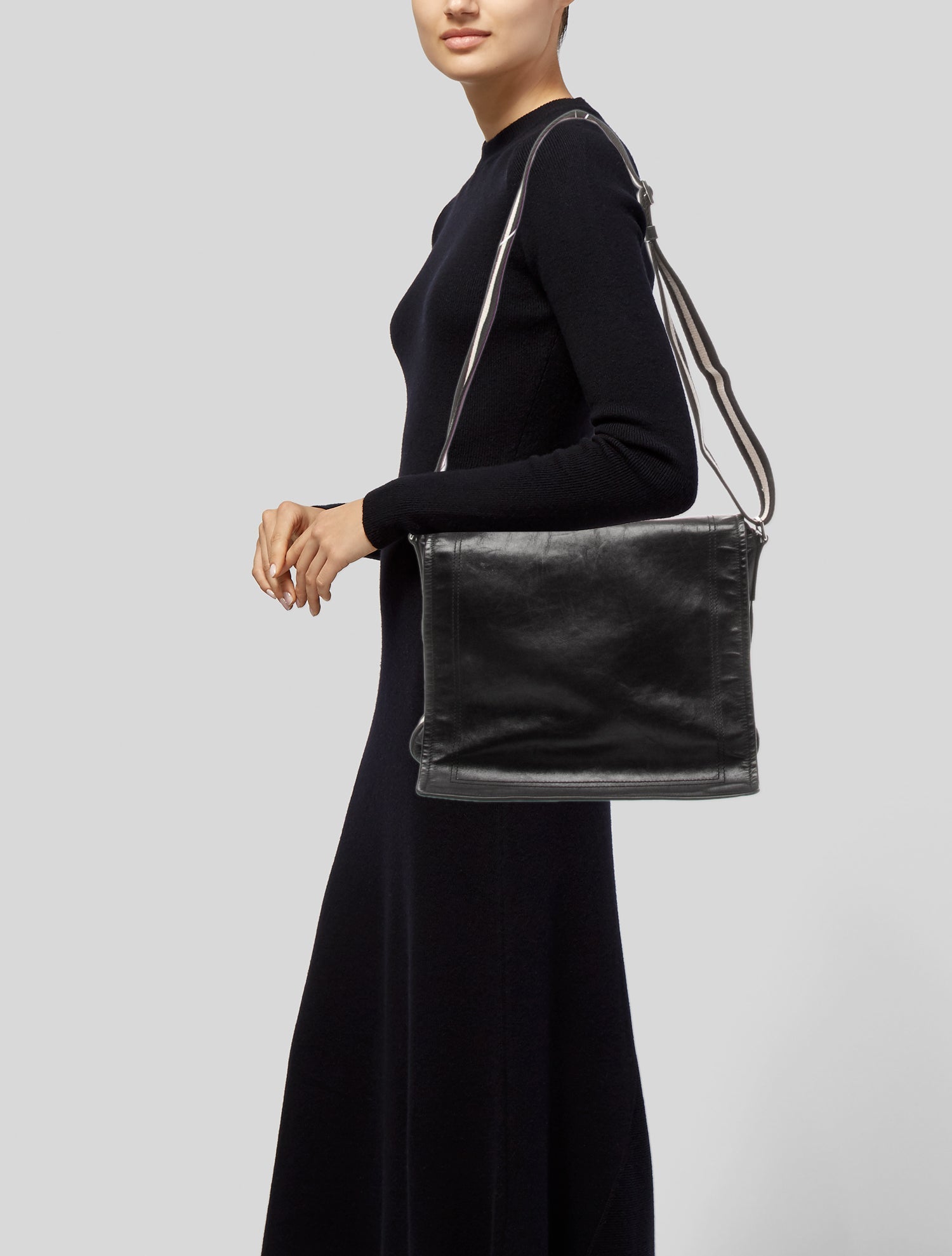 Bally Leather Messenger Bag