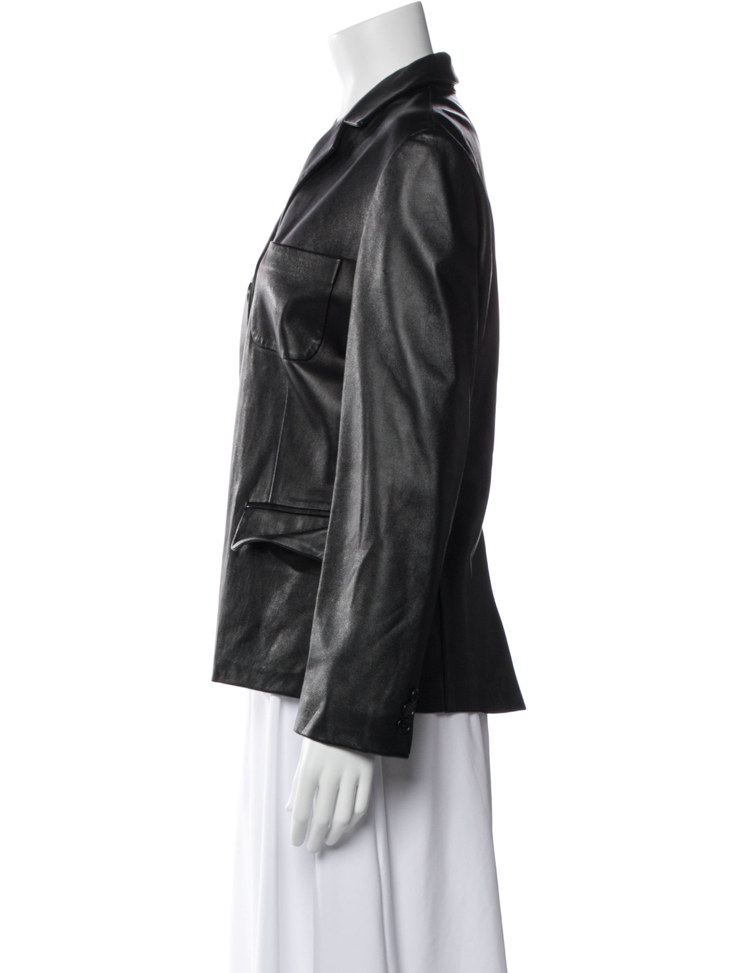Bally Leather Blazer