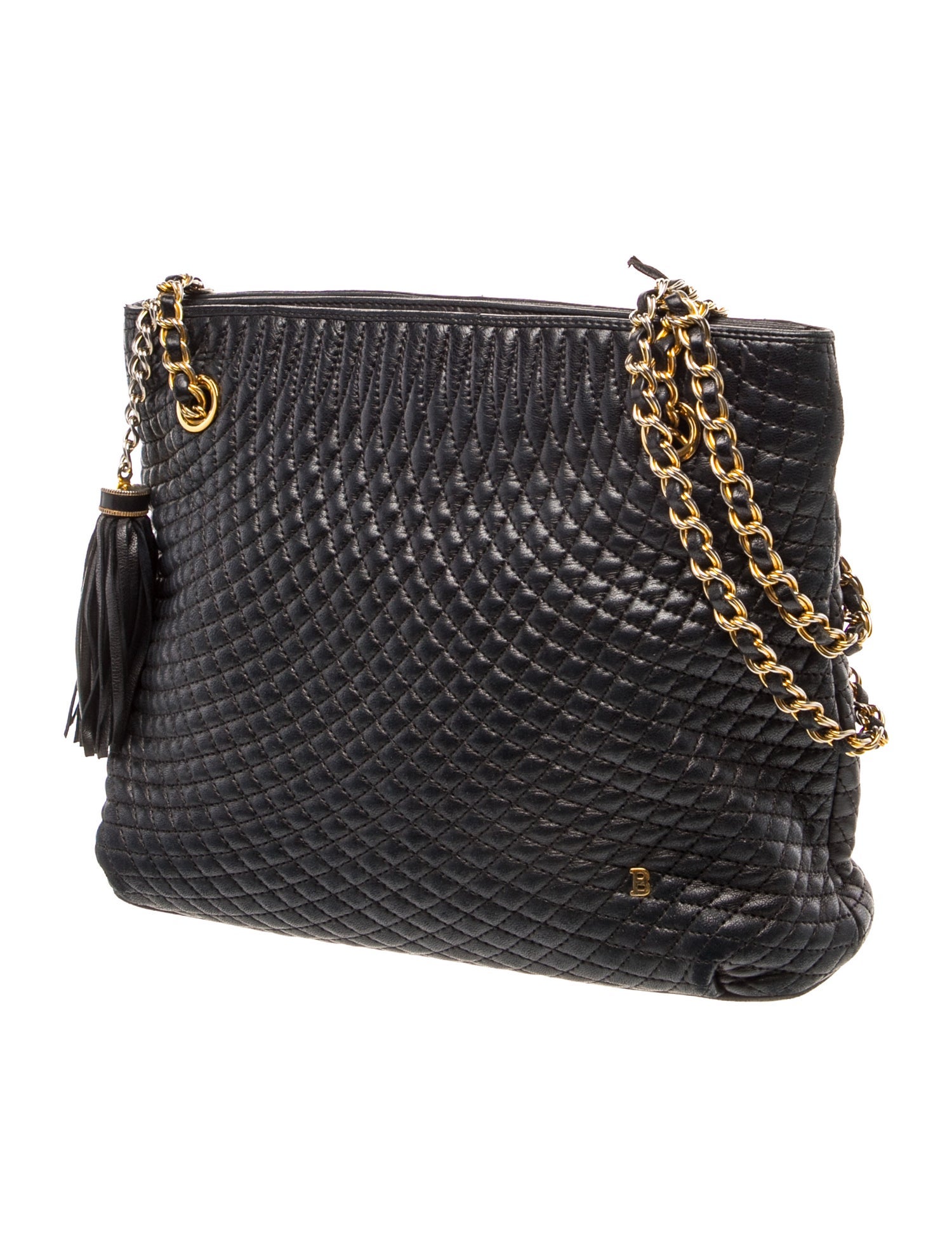 Bally Leather Shoulder Bag - Black Shoulder Bags, Handbags