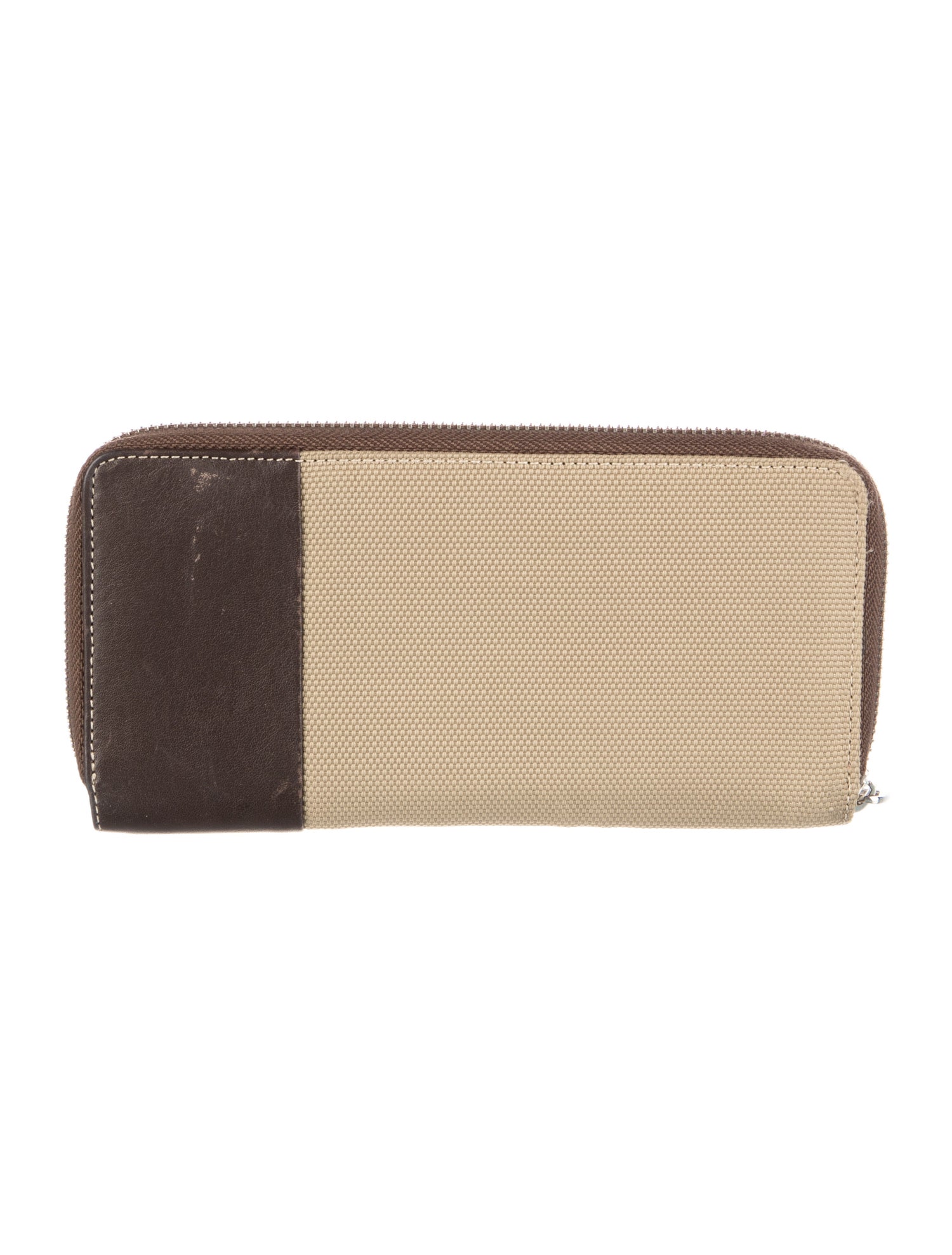 Bally Canvas Colorblock Pattern Continental Wallet