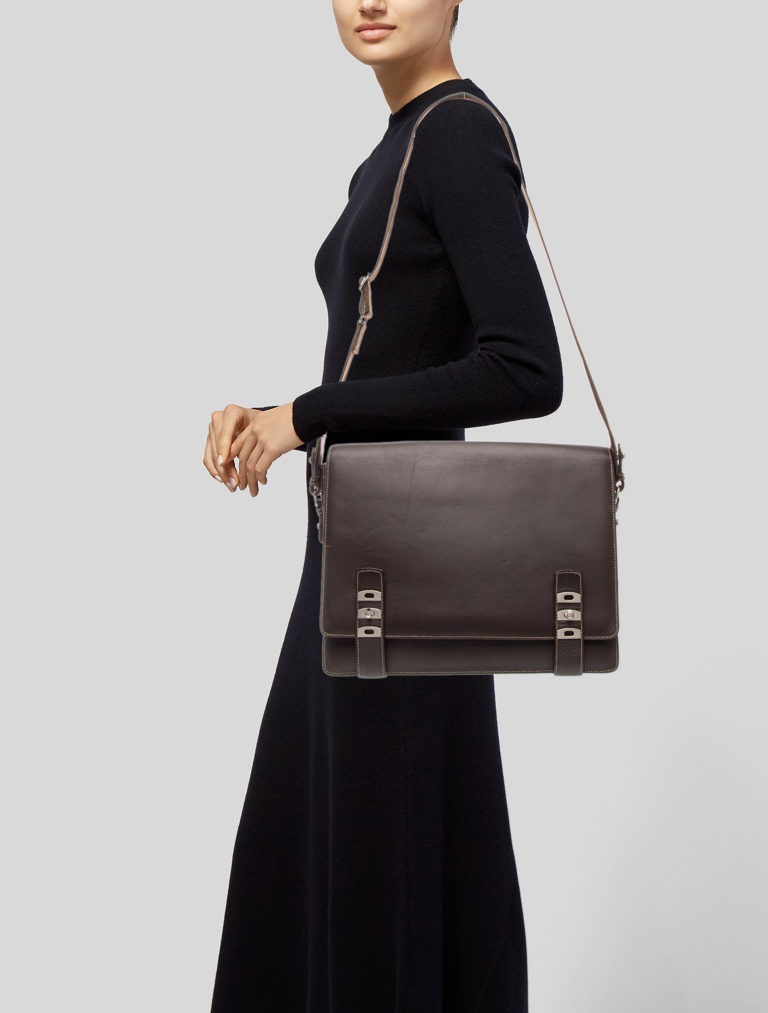 Bally Leather Messenger Bag
