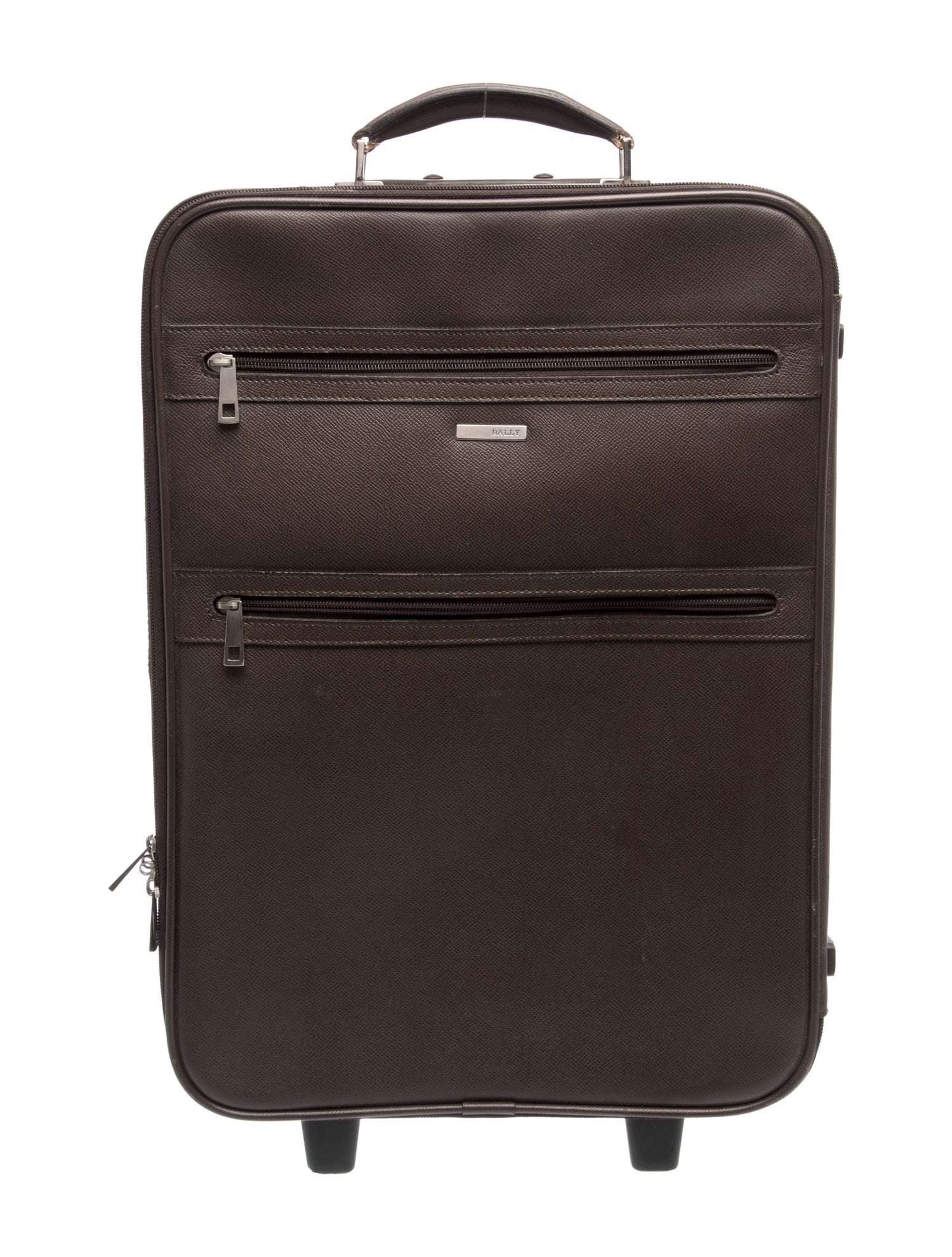 Bally Leather Carry On Suitcase