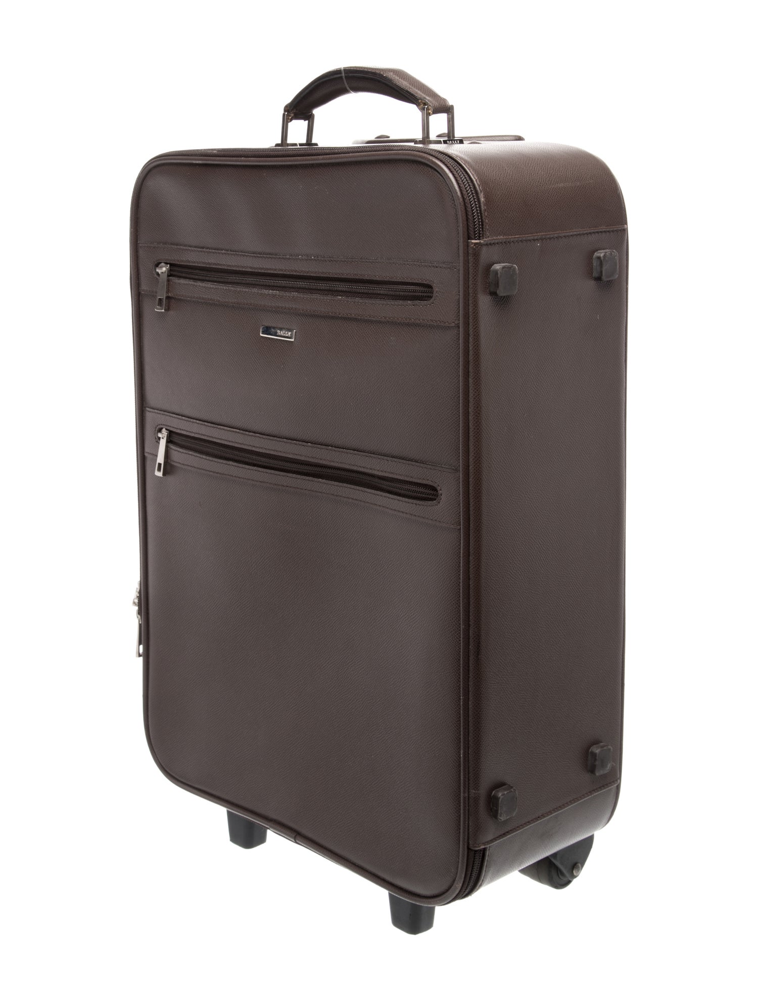 Bally Leather Carry On Suitcase