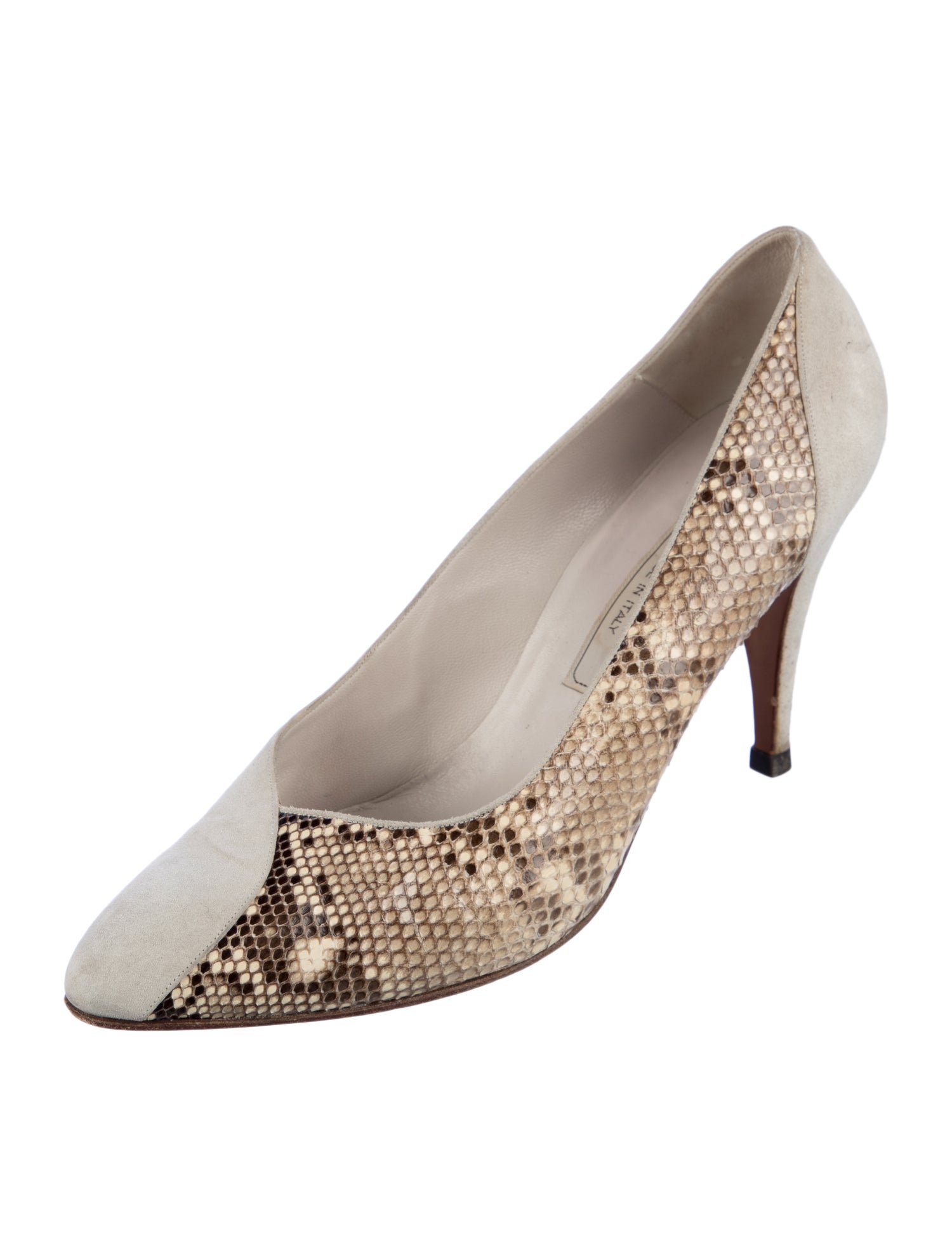 Bally Suede Animal Print Pumps