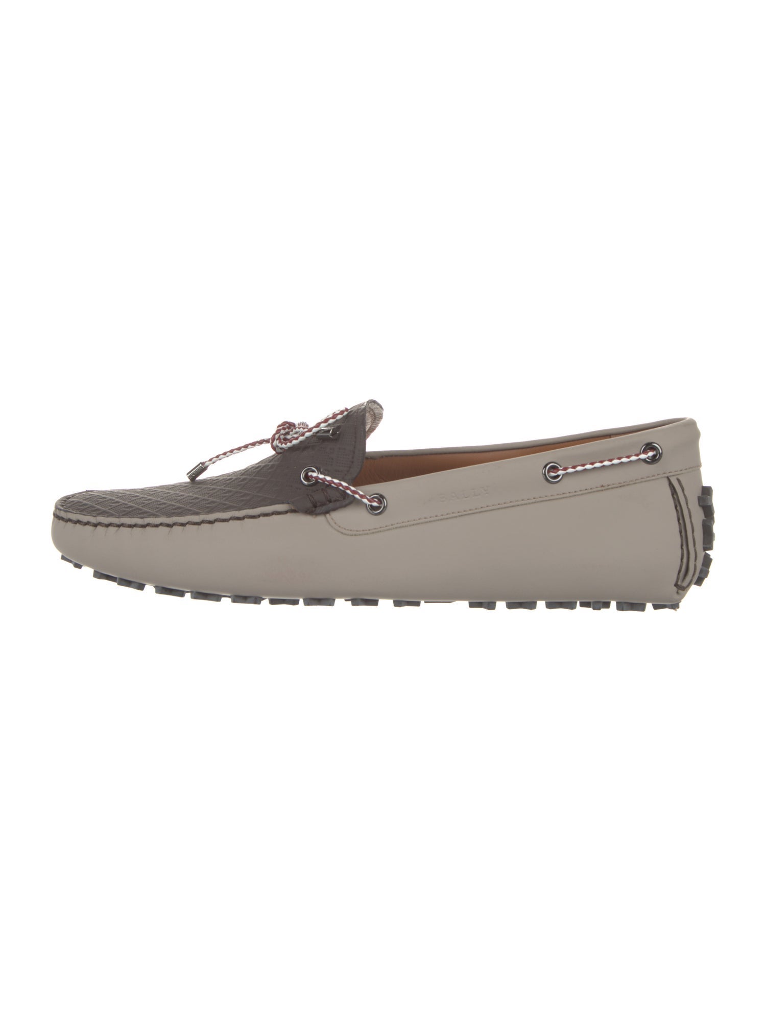 Bally Leather Colorblock Pattern Drivers w/ Tags