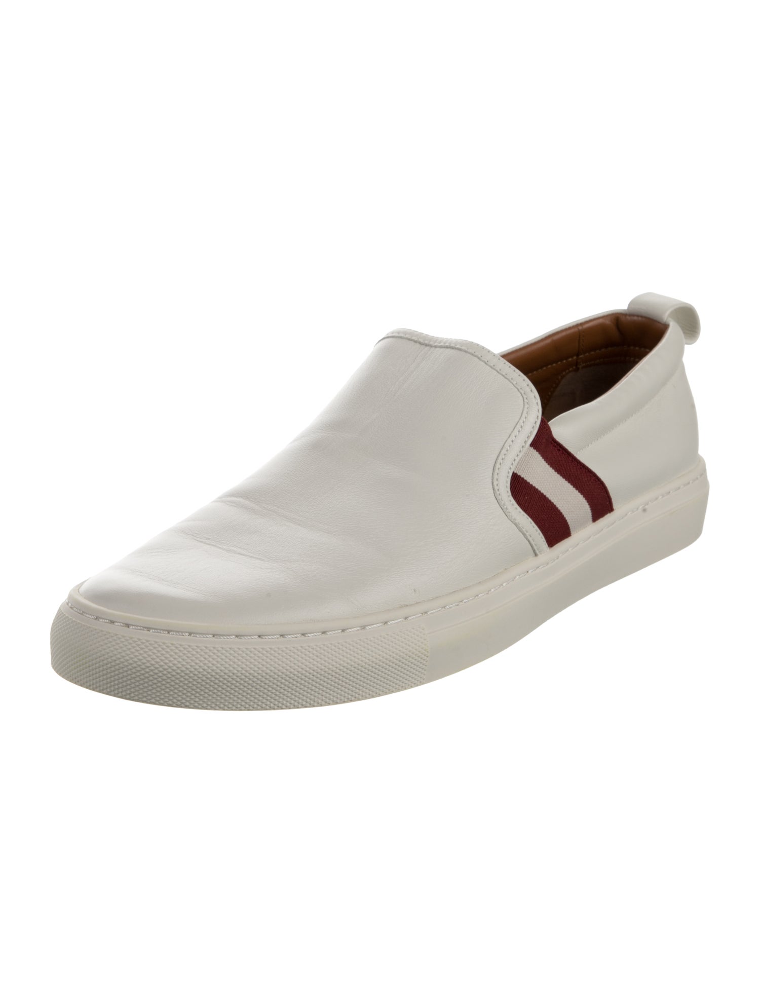 Bally Leather Colorblock Pattern Sneakers